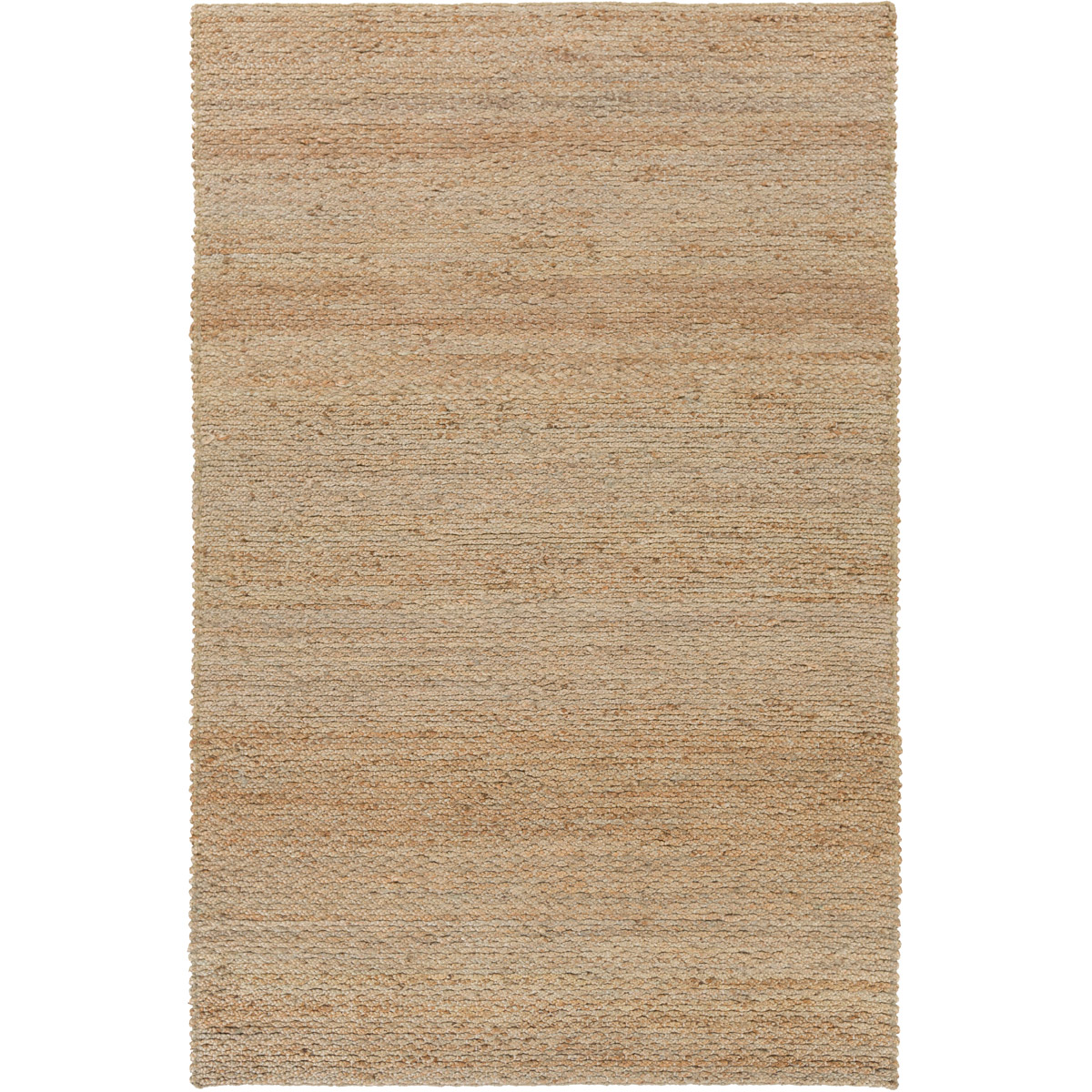 Grasshopper 36 X 24 inch Neutral and Orange Area Rug, Jute
