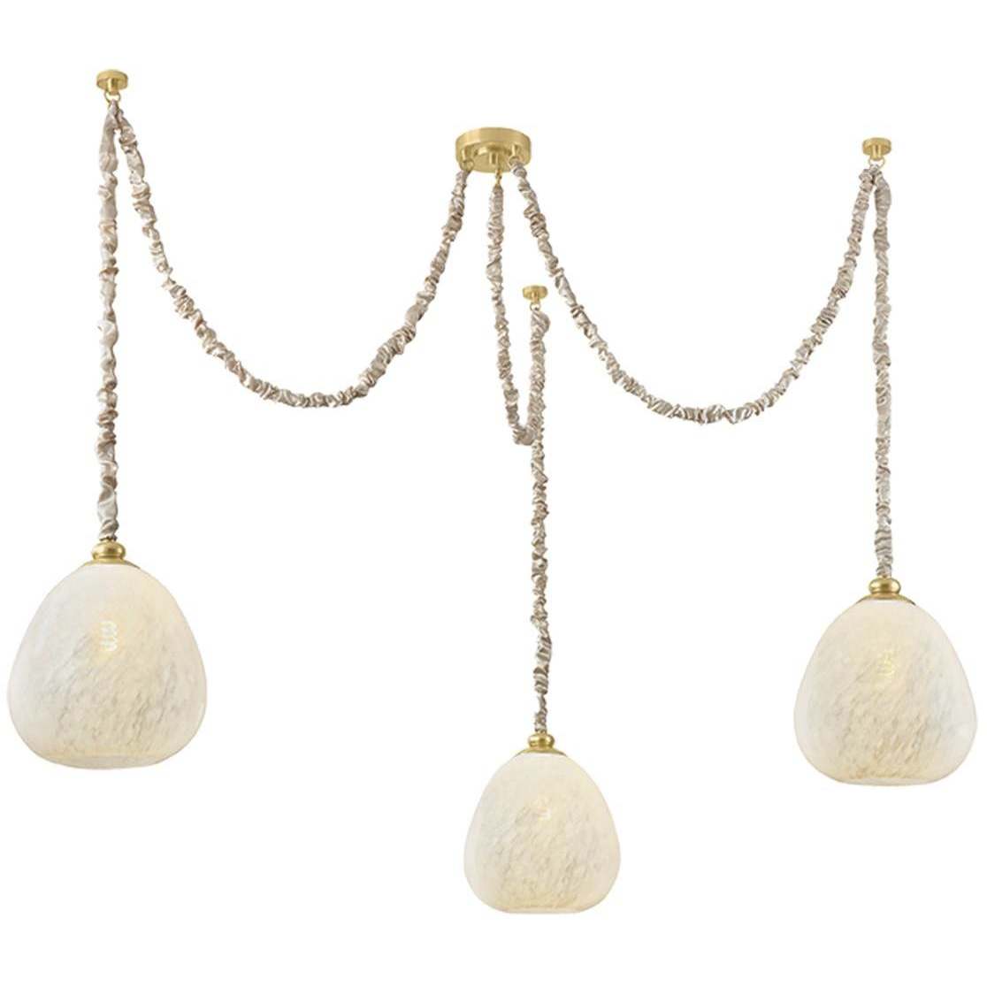 Remi 3 Light 67.5 inch Aged Brass Chandelier Ceiling Light