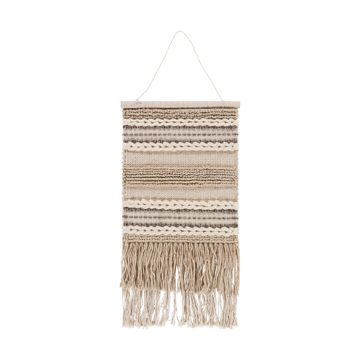 Additri Khaki/Cream/Beige/Taupe Wall Hangings, Rectangle