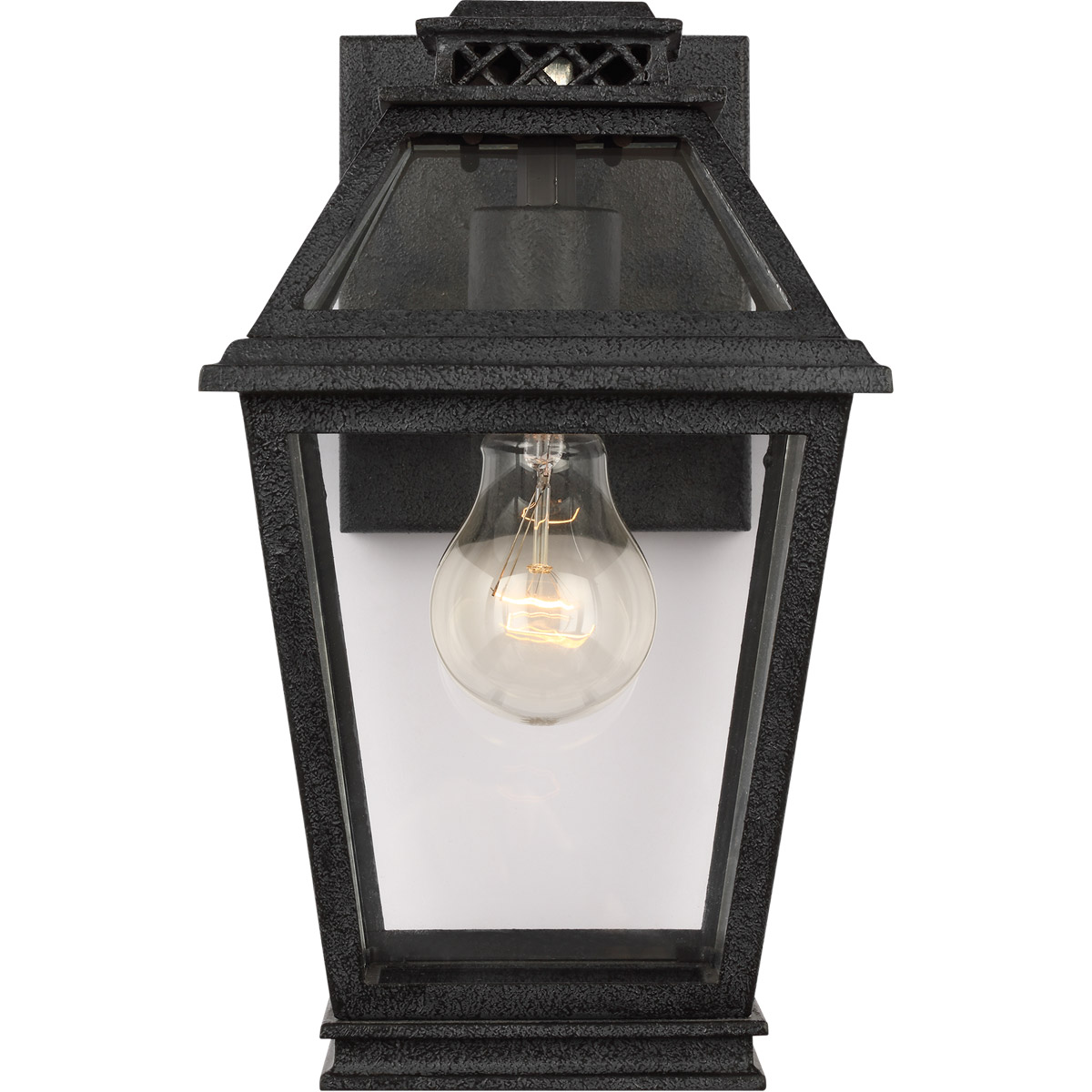 C&M by Chapman & Myers Falmouth 1 Light 10.5 inch Dark Weathered Zinc Outdoor Wall Lantern