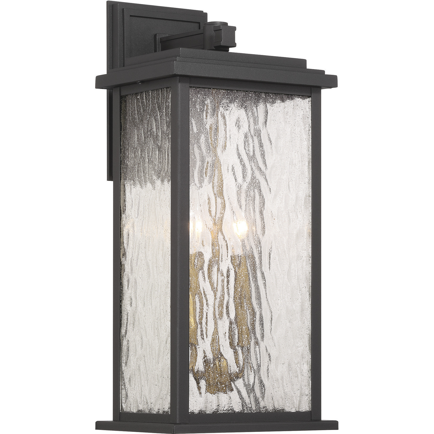 Estate 2 Light 19 inch Black and Brass Outdoor Wall Sconce