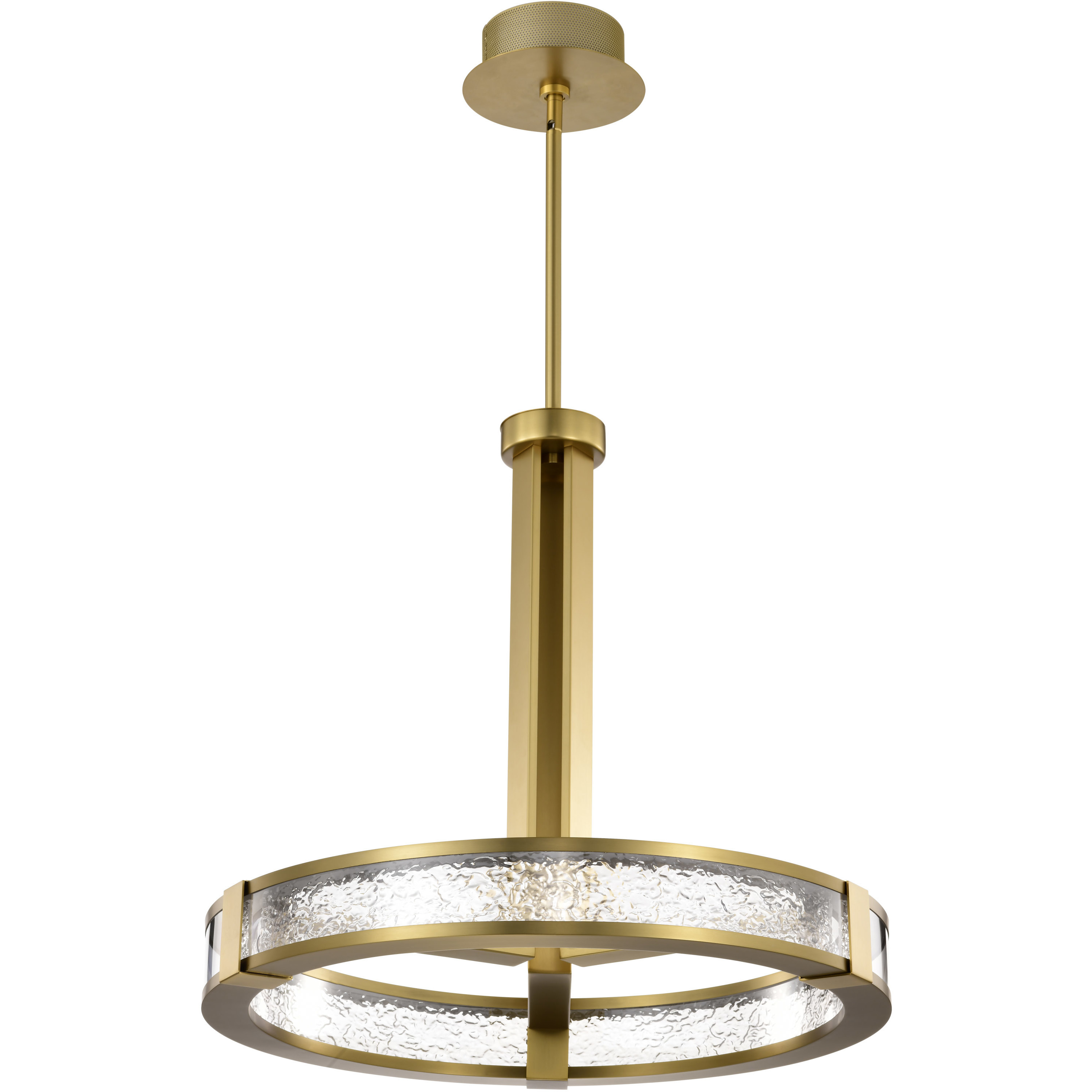 Darrow LED 24 inch Vintage Brass Pendant Ceiling Light