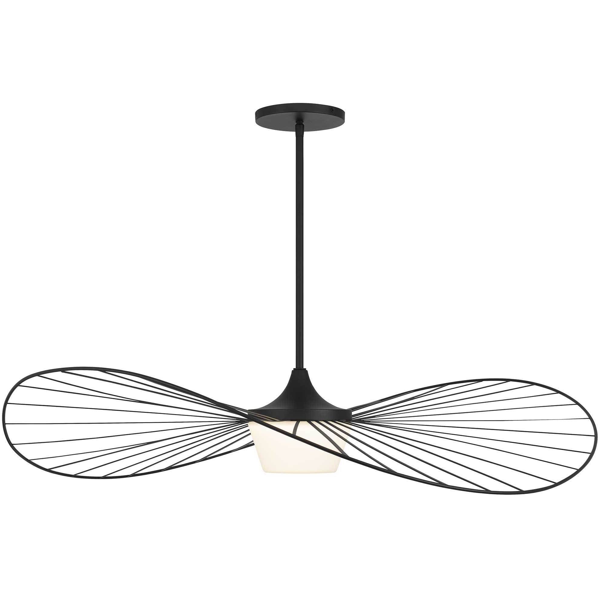 New Wave LED 44 inch Sand Black Outdoor Pendant