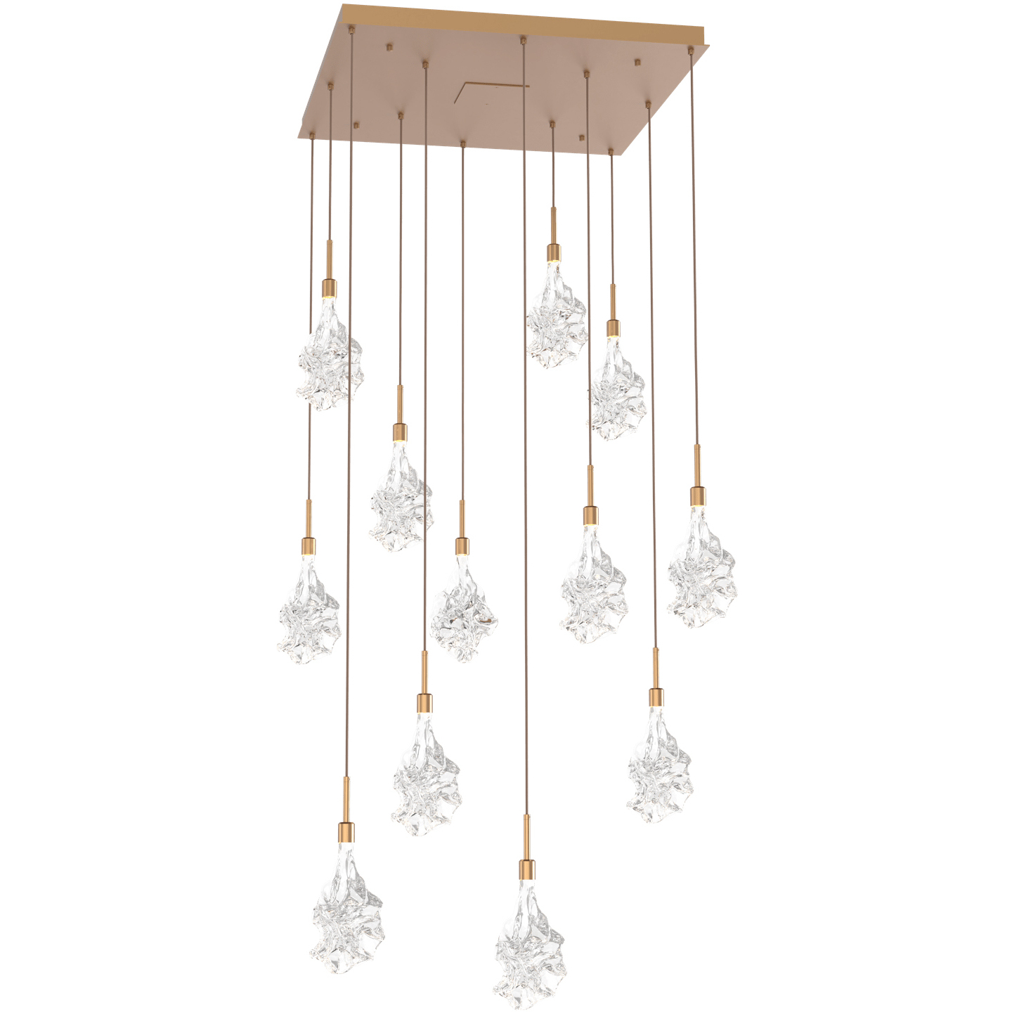 Blossom LED Novel Brass Chandelier Ceiling Light, Multi-Port