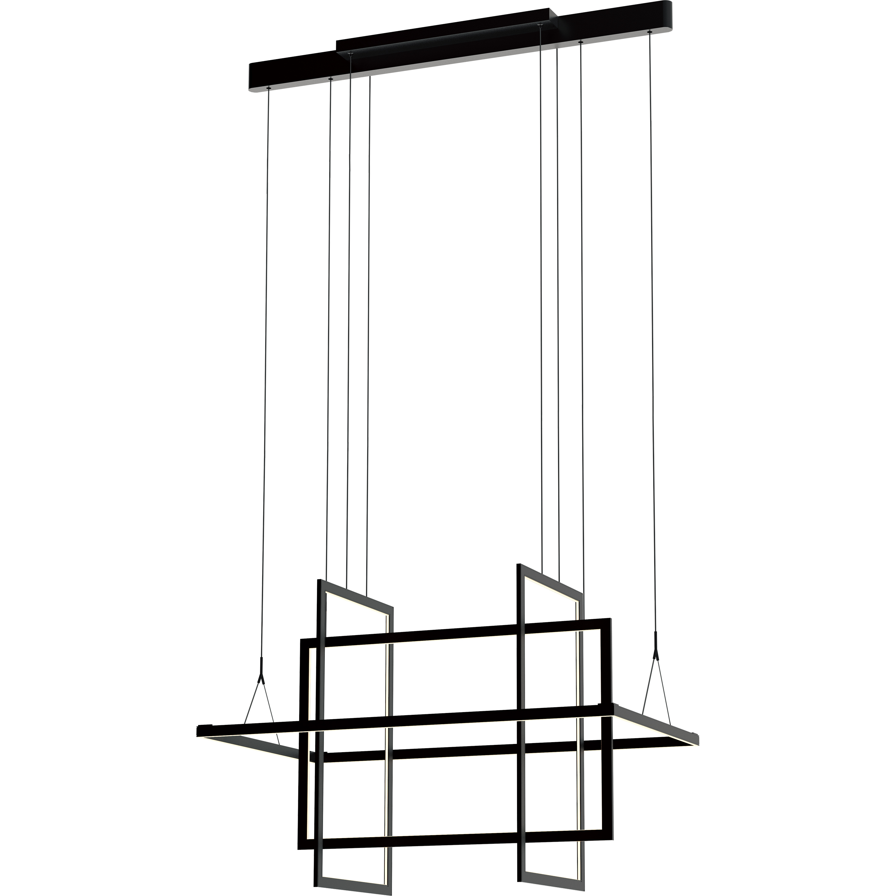 Geometry 24 inch Satin Dark Gray Chandelier Ceiling Light