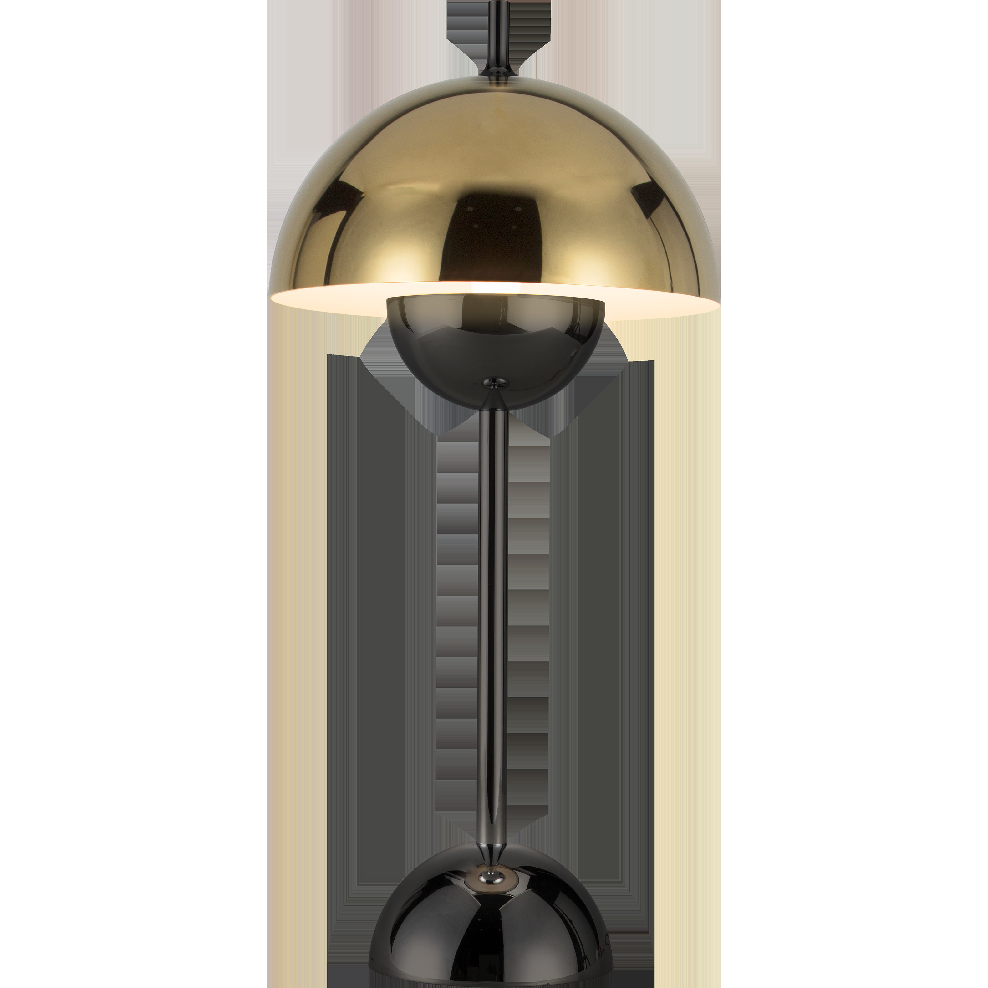 Andoria 17.13 inch 10.00 watt Polished Brass
 with Black Chrome Table Lamp Portable Light