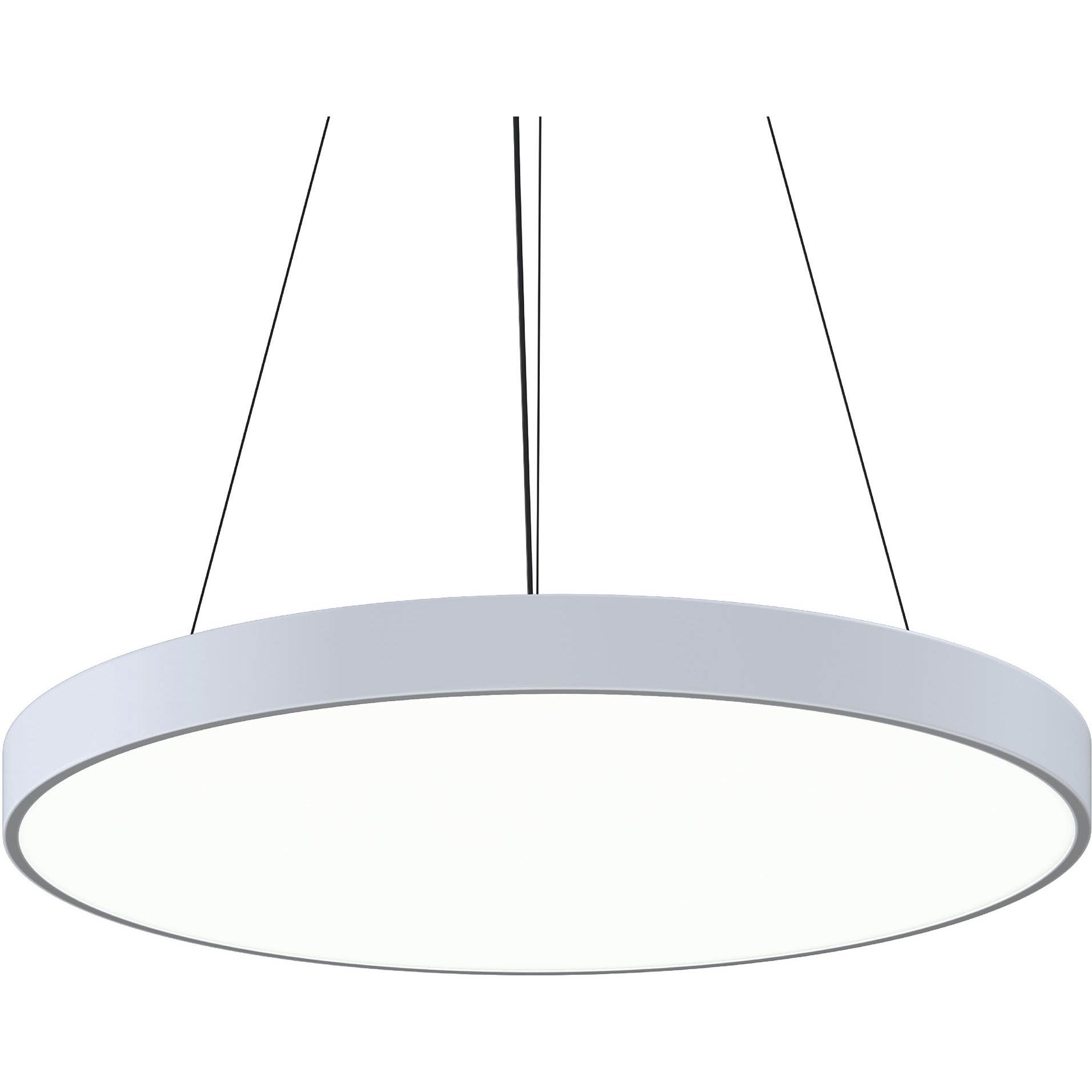Pi LED 29.5 inch Satin White Pendant Ceiling Light