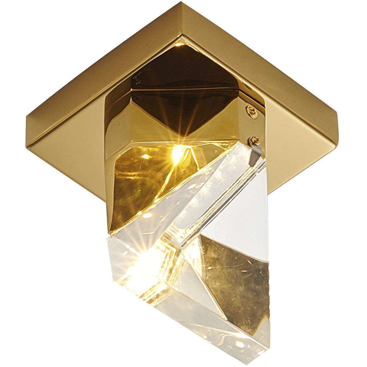 Canada LED 4.3 inch Brass Flush Mount Ceiling Light