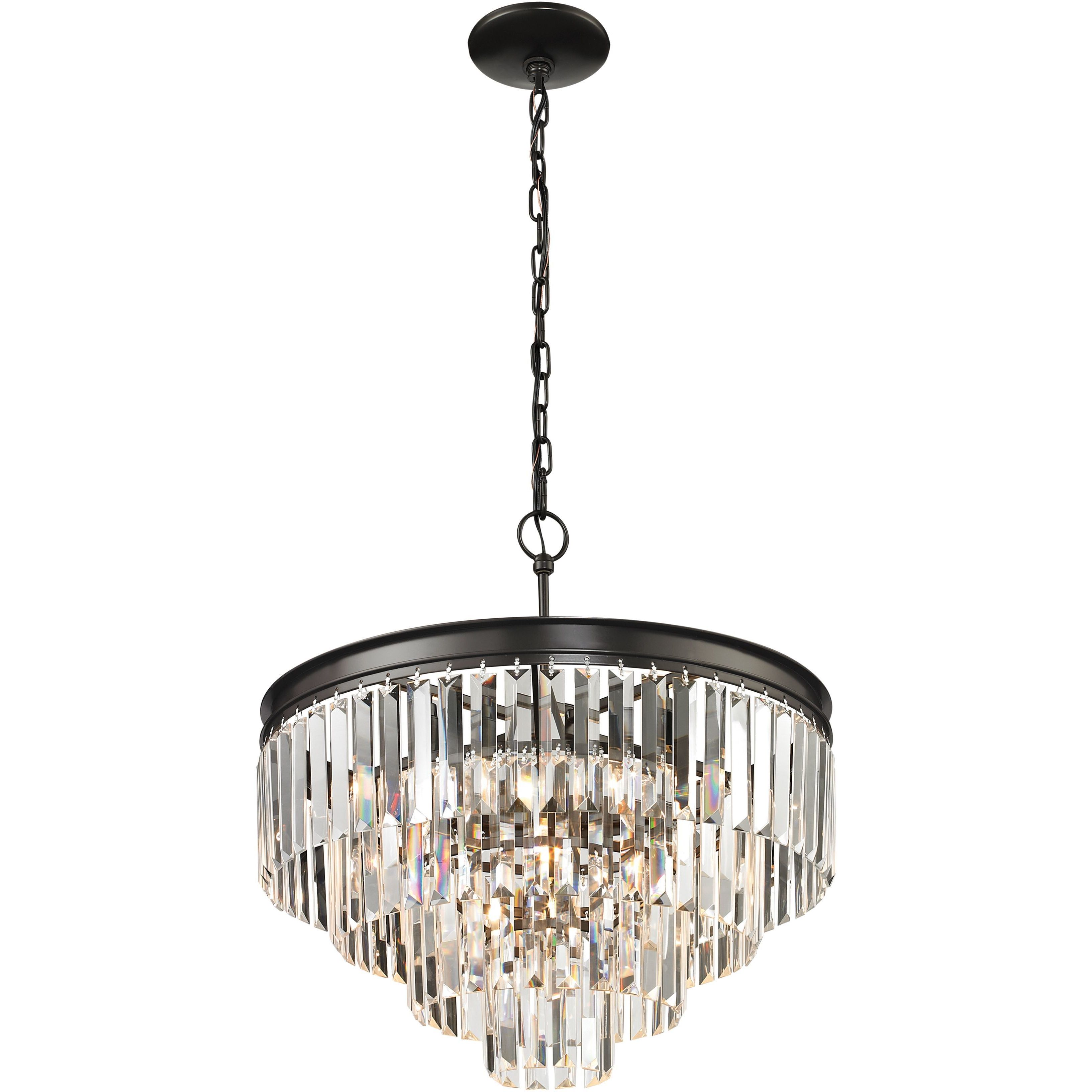 Palacial 5 Light 20 inch Oil Rubbed Bronze Chandelier Ceiling Light