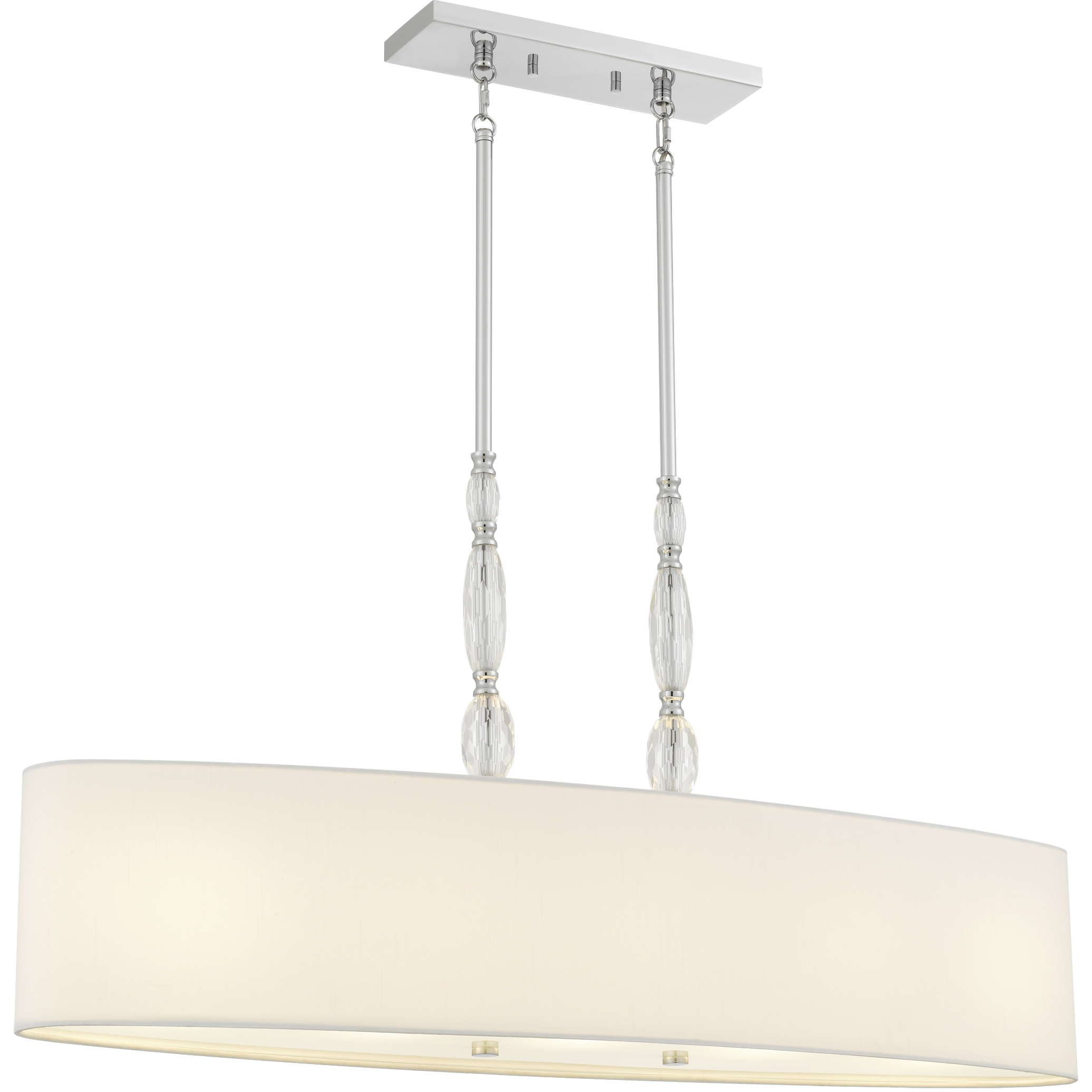 Stone 5 Light 42 inch Polished Chrome Island Light Ceiling Light