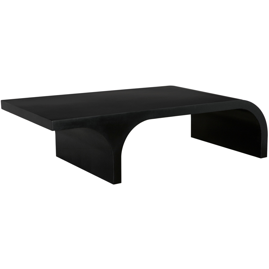Maximus 68 X 34 inch Matte Black Coffee Table