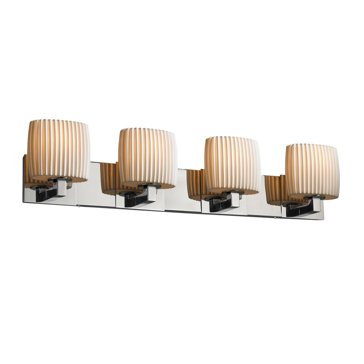 Limoges LED 35.25 inch Antique Brass Bath Bar Wall Light in 2800 Lm LED, Waves, Cylinder with Flat Rim, Modular