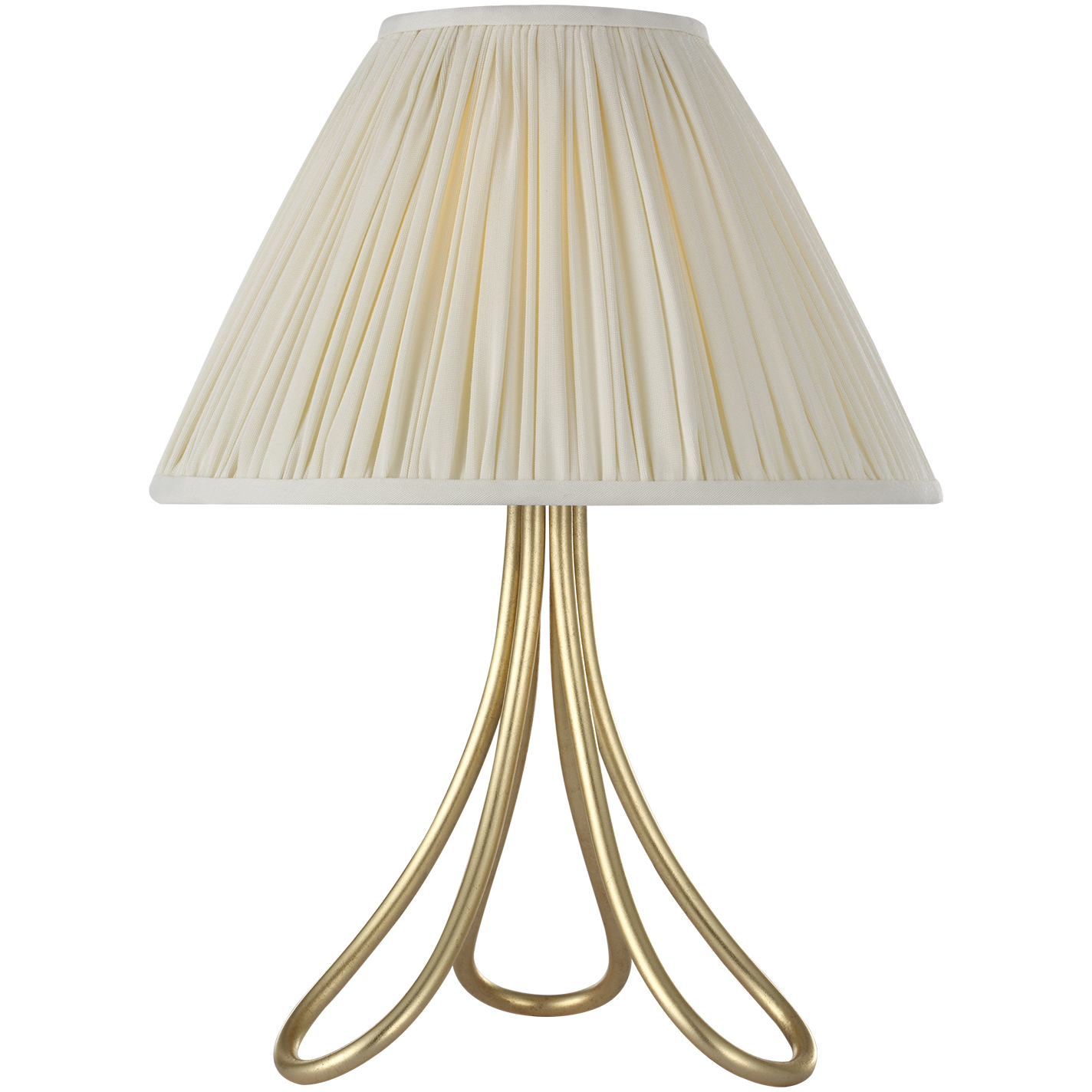 AERIN Jeanne 13.25 inch 1.7 watt Gild Cordless Accent Lamp Portable Light in Silk Pleated
