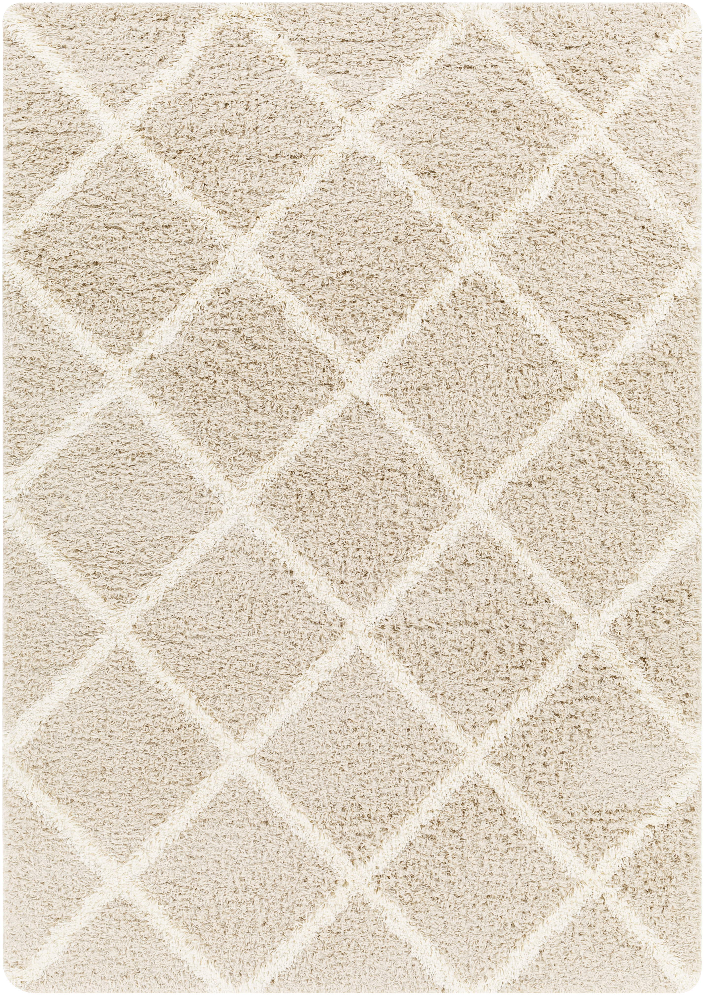 Urban Shag 87 X 63 inch Light Beige Rug, Rectangle