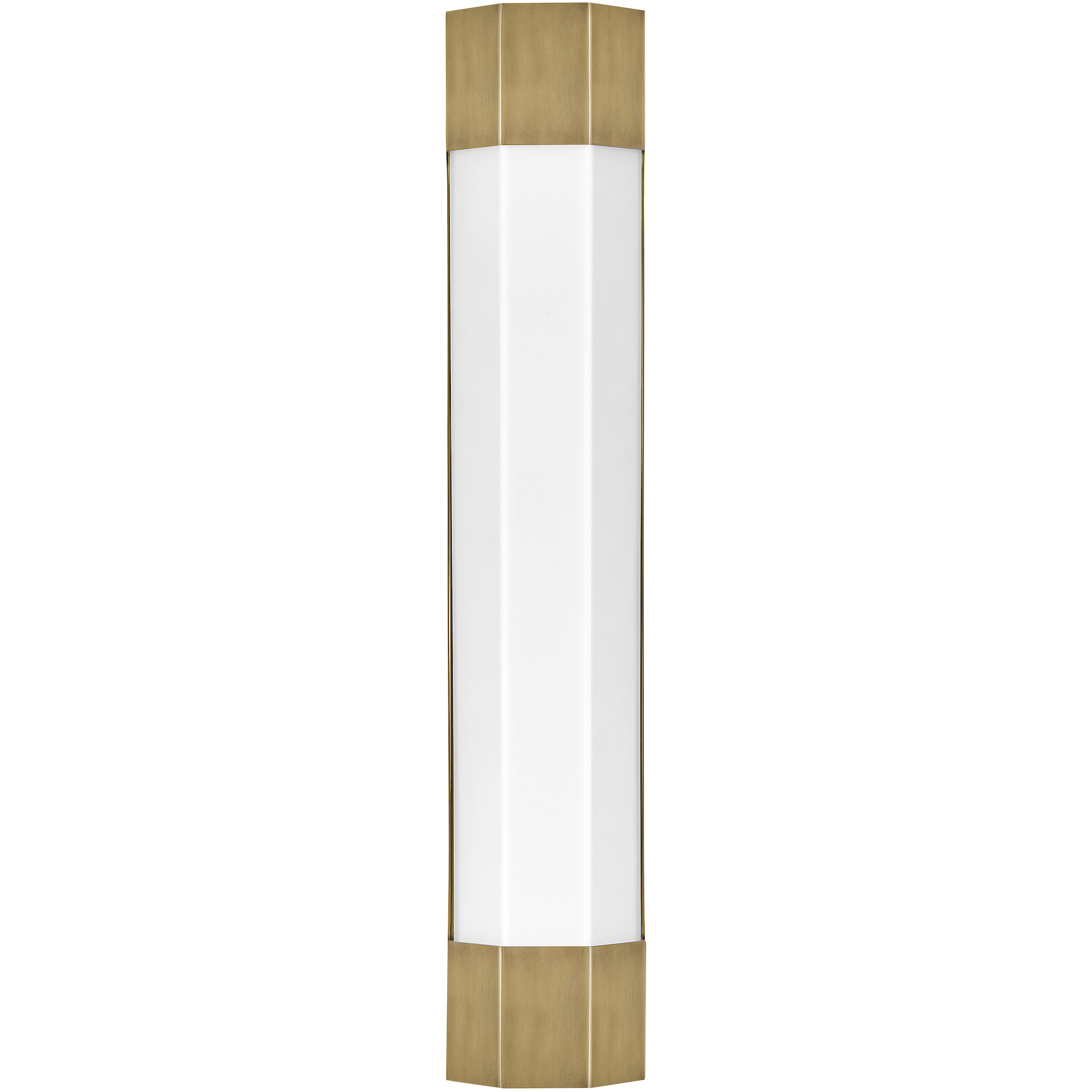 Facet LED 4.5 inch Heritage Brass Bath Light Wall Light