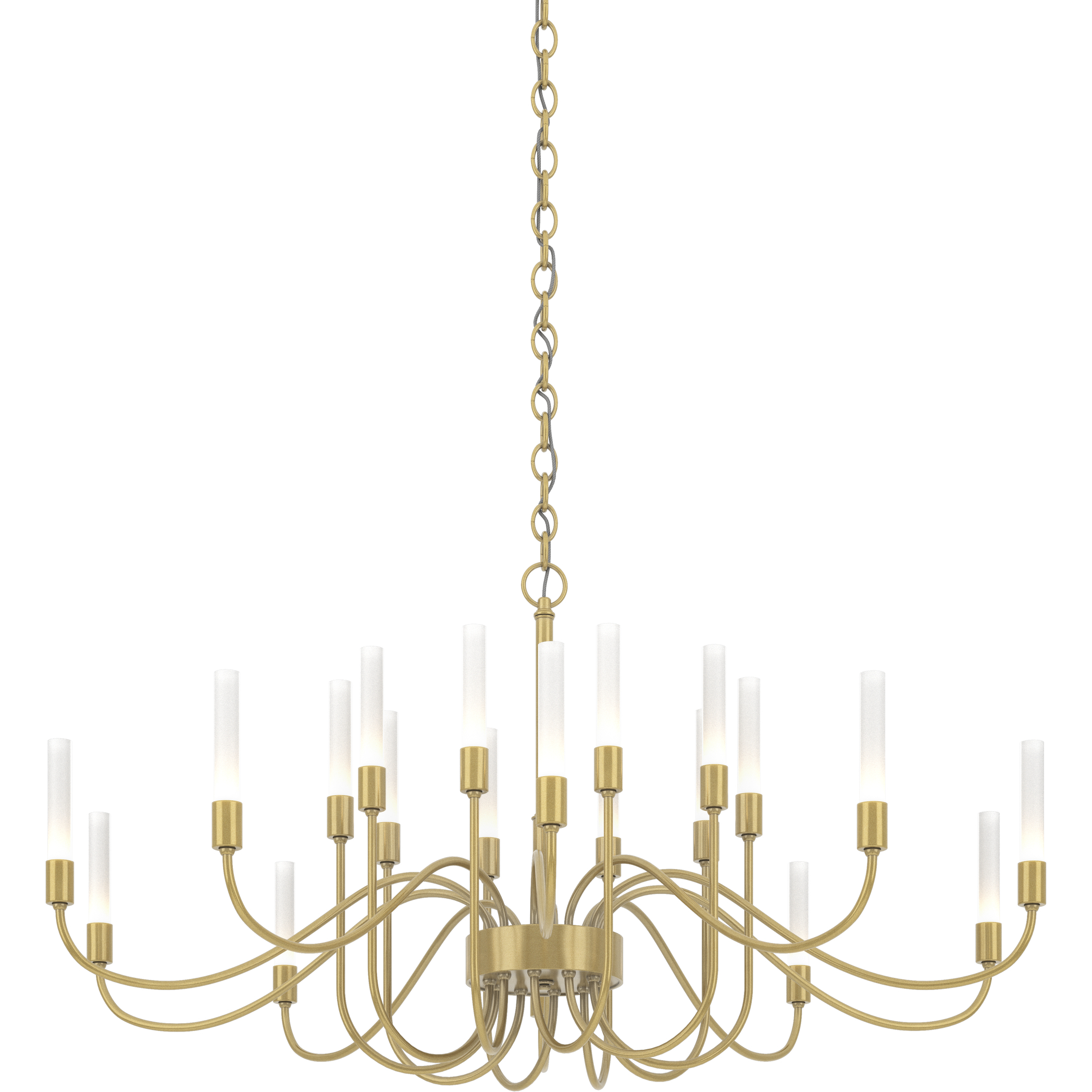 Lisse 20 Light 43.3 inch Modern Brass Chandelier Ceiling Light