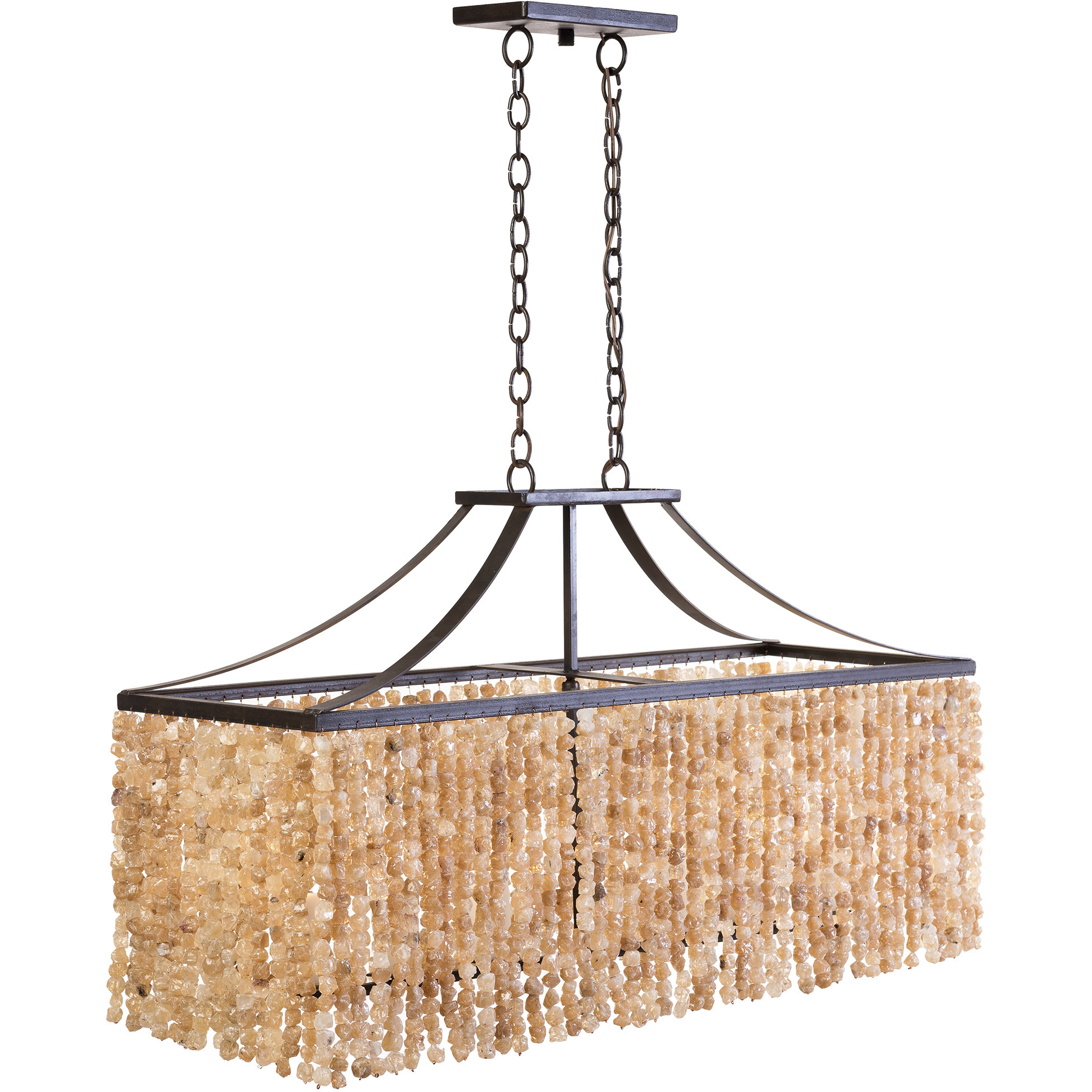 Palm Beach 6 Light Darkened Bronze Chandelier Ceiling Light