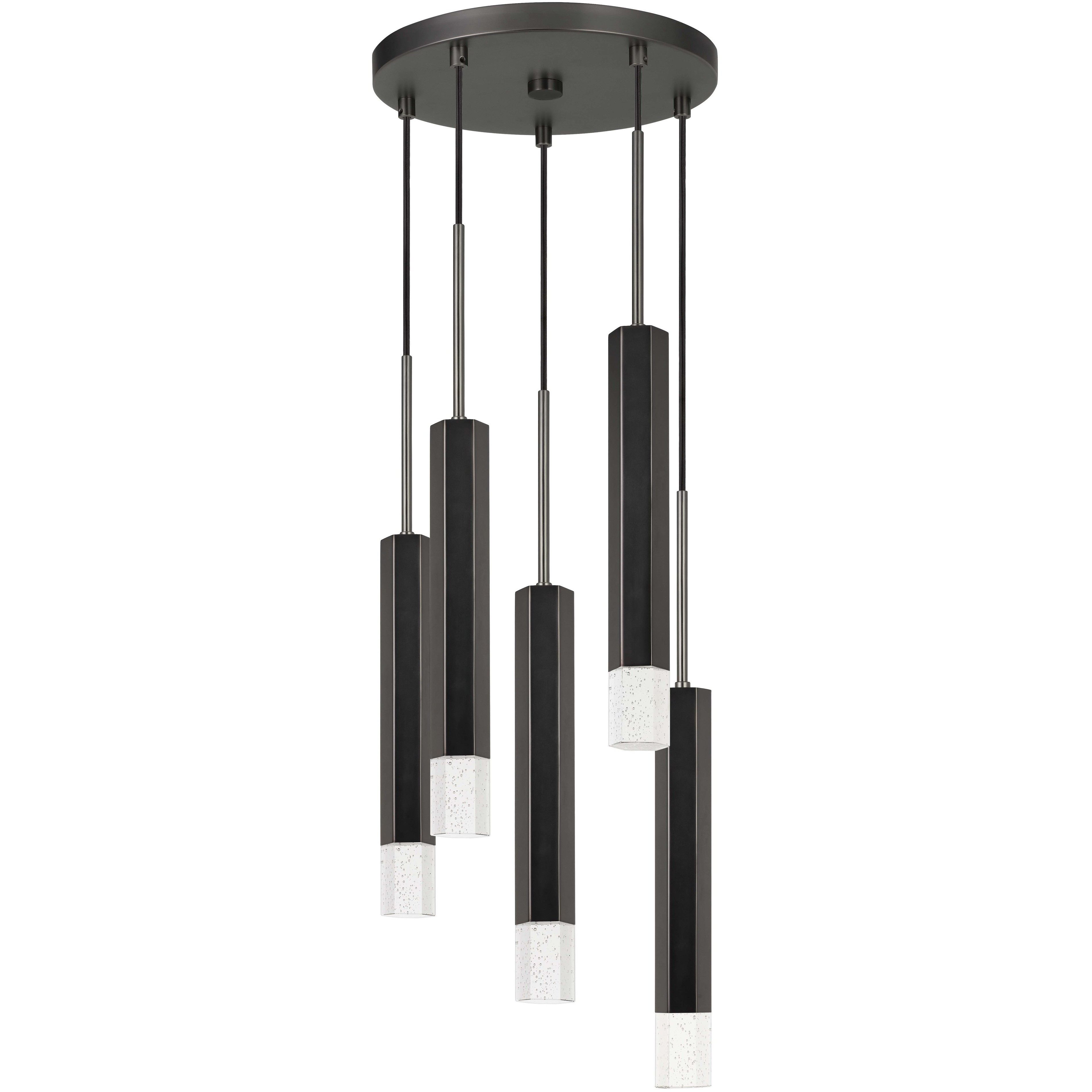 Troy LED 12.5 inch Gun Metal Pendant Ceiling Light