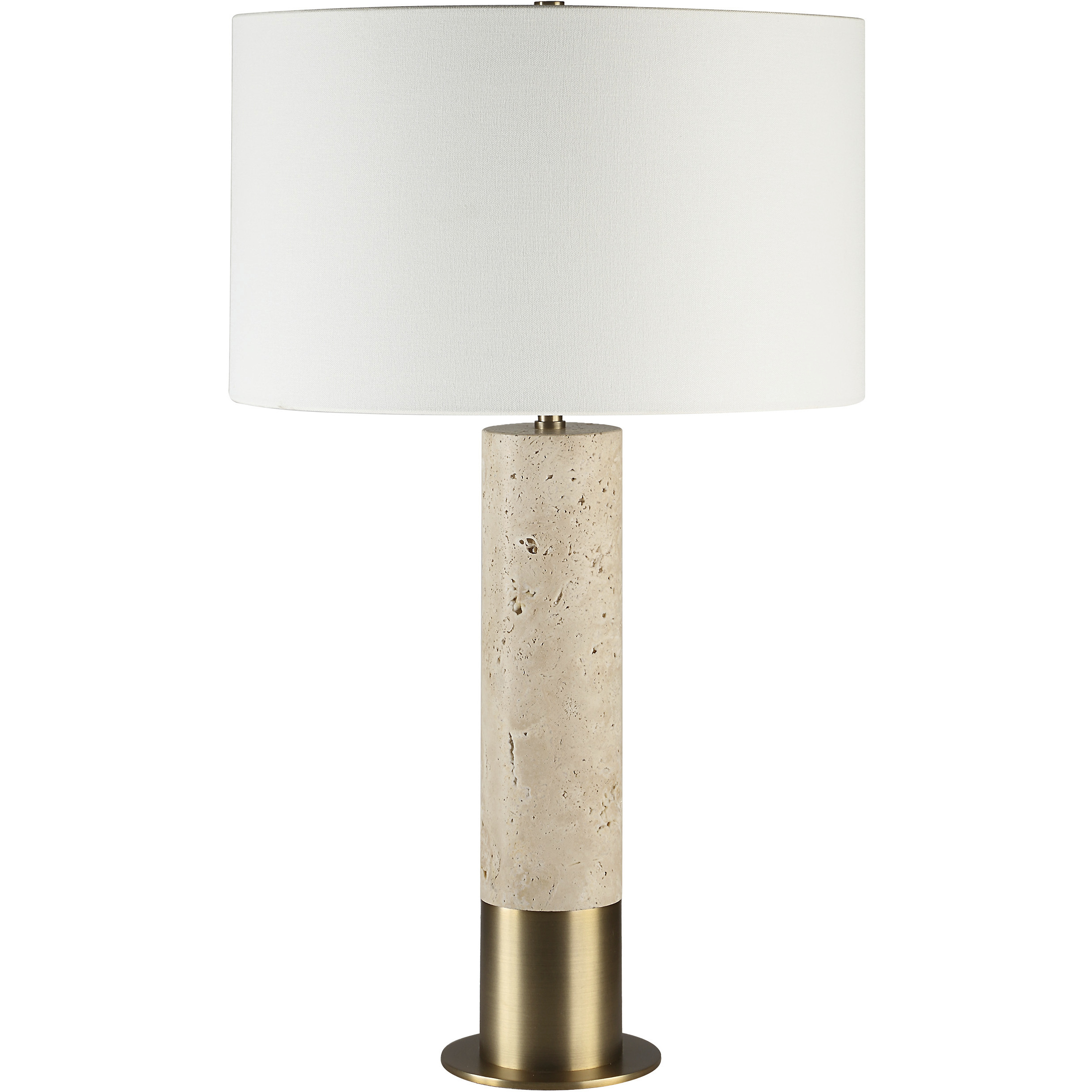 Amadora 27.75 inch 100.00 watt Natural and Plated Dark Antique Brushed Brass Table Lamp Portable Light
