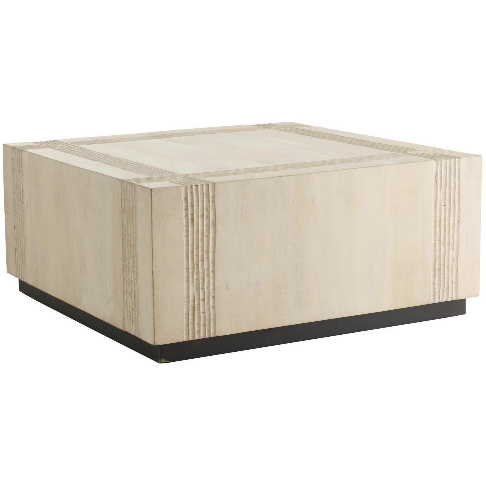 Kamira 36 X 36 inch Whitewash and Blackened Bronze Coffee Table