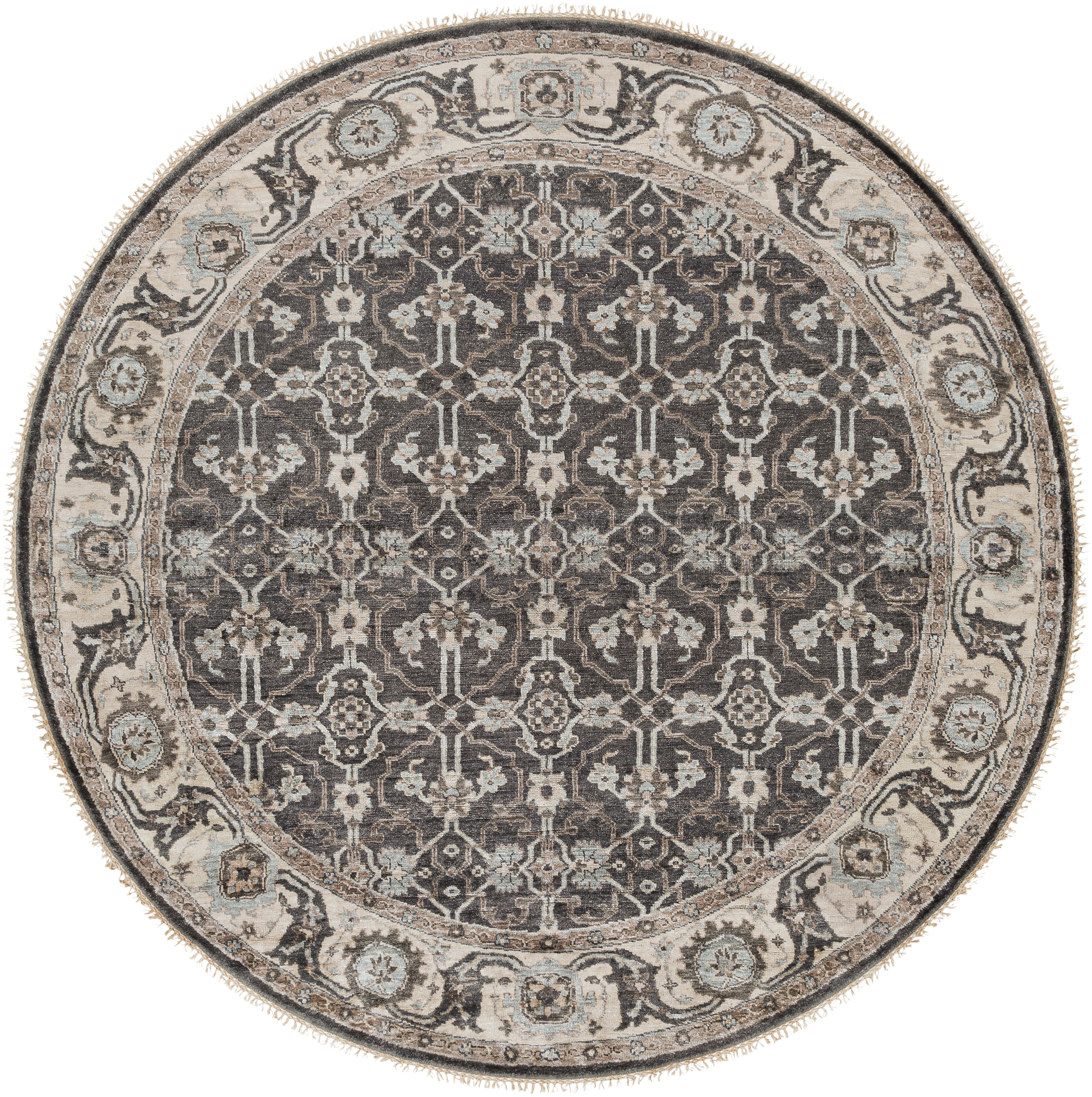 Theodora 96 X 96 inch Black Rug in 8 Ft Round, Round