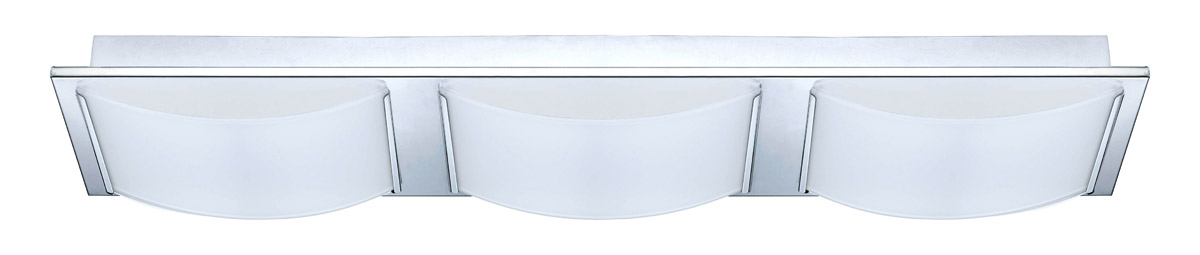 Wasao LED 25 inch Chrome Vanity Wall Ceiling Dual Mount Wall Light