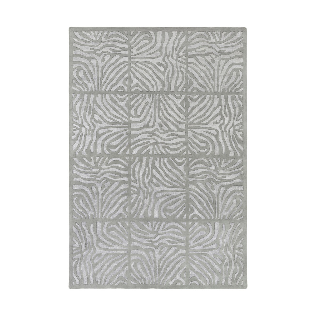 Modern Classics 156 X 108 inch Medium Gray/Light Gray Rugs, Wool