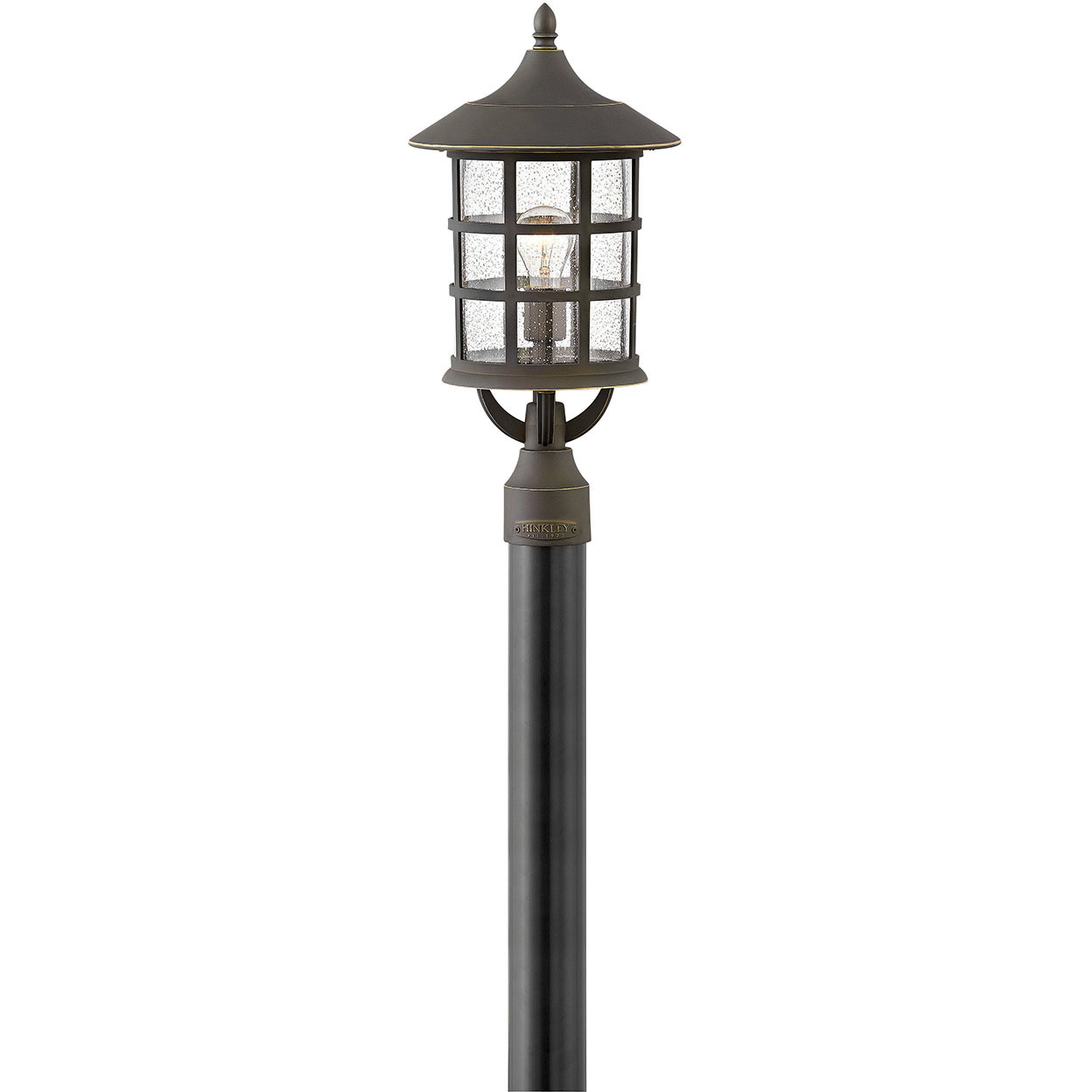 Freeport Coastal Elements LED 21 inch Oil Rubbed Bronze Outdoor Post Mount Lantern, Low Voltage