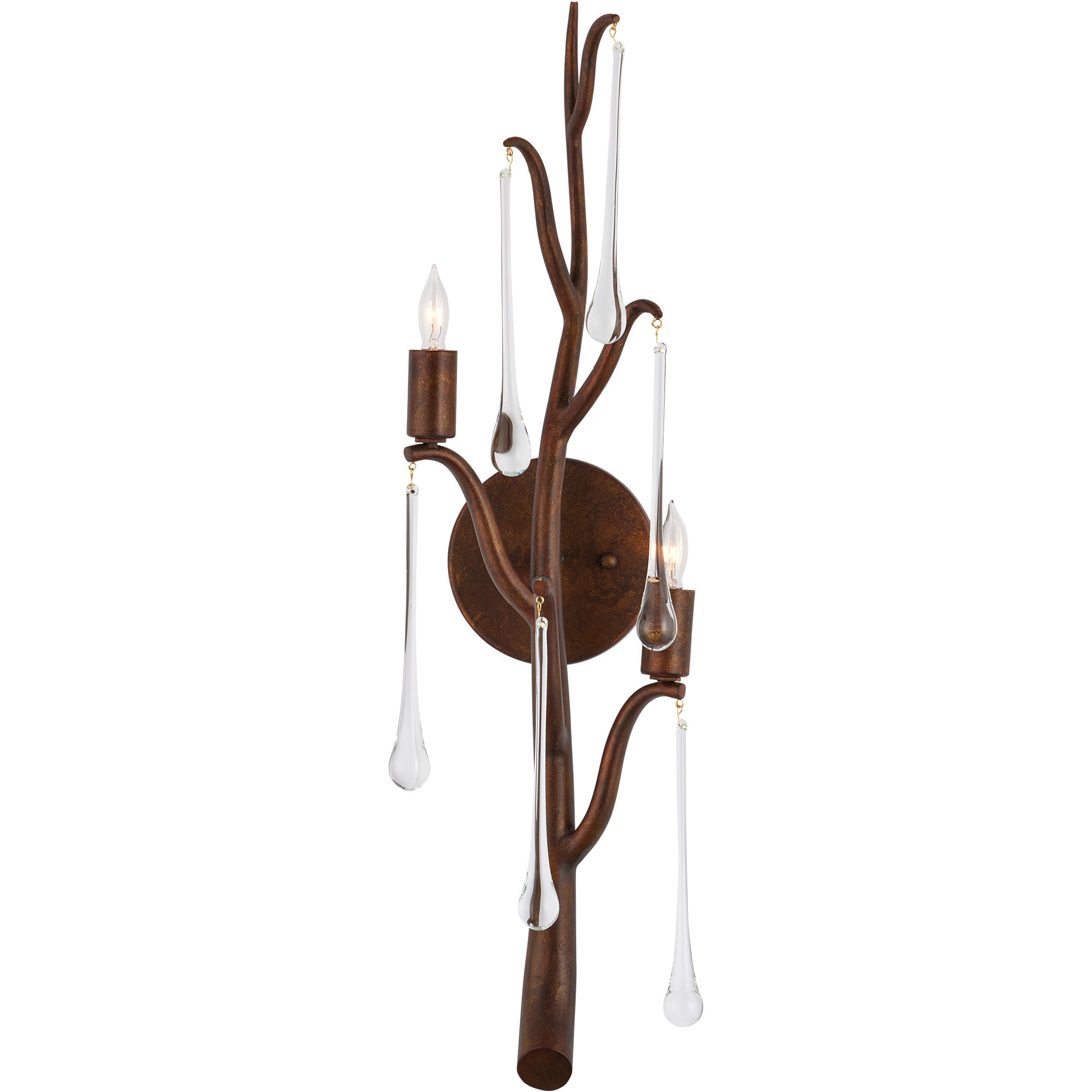 Morning Grove 2 Light 7.75 inch Rhine Gold Wall Sconce Wall Light