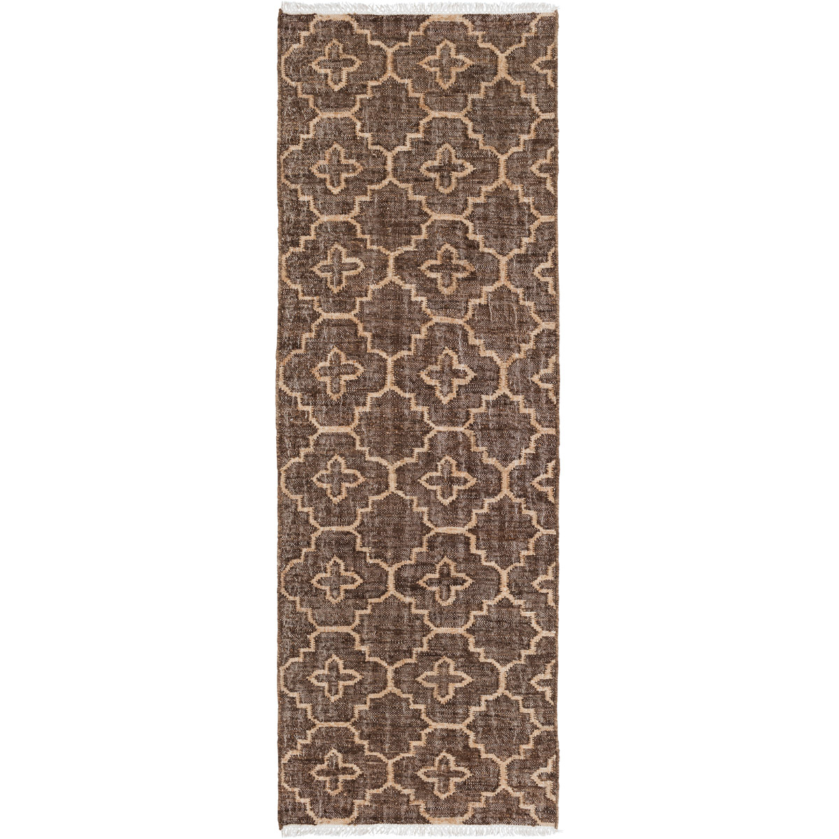 Laural 96 X 30 inch Neutral and Brown Runner, Jute