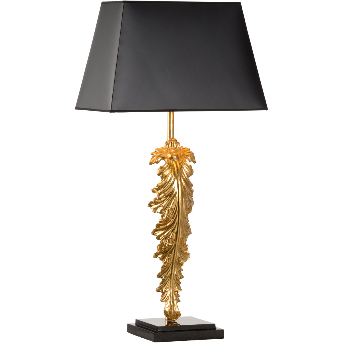 Chelsea House 32 inch 60.00 watt Antique Gold/Black Marble Table Lamp Portable Light