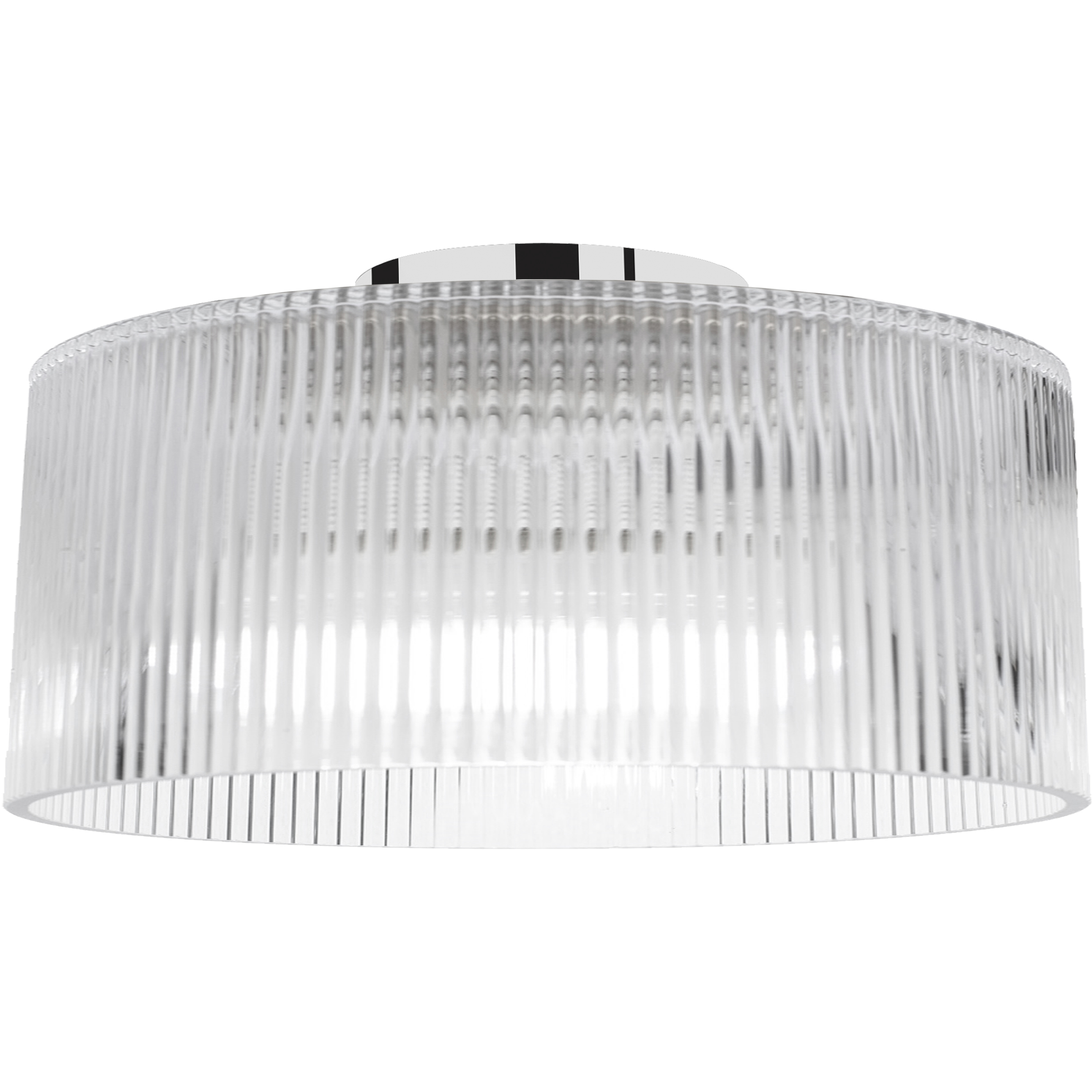 Nadine 1 Light 11.75 inch Polished Chrome Flush Mount Ceiling Light