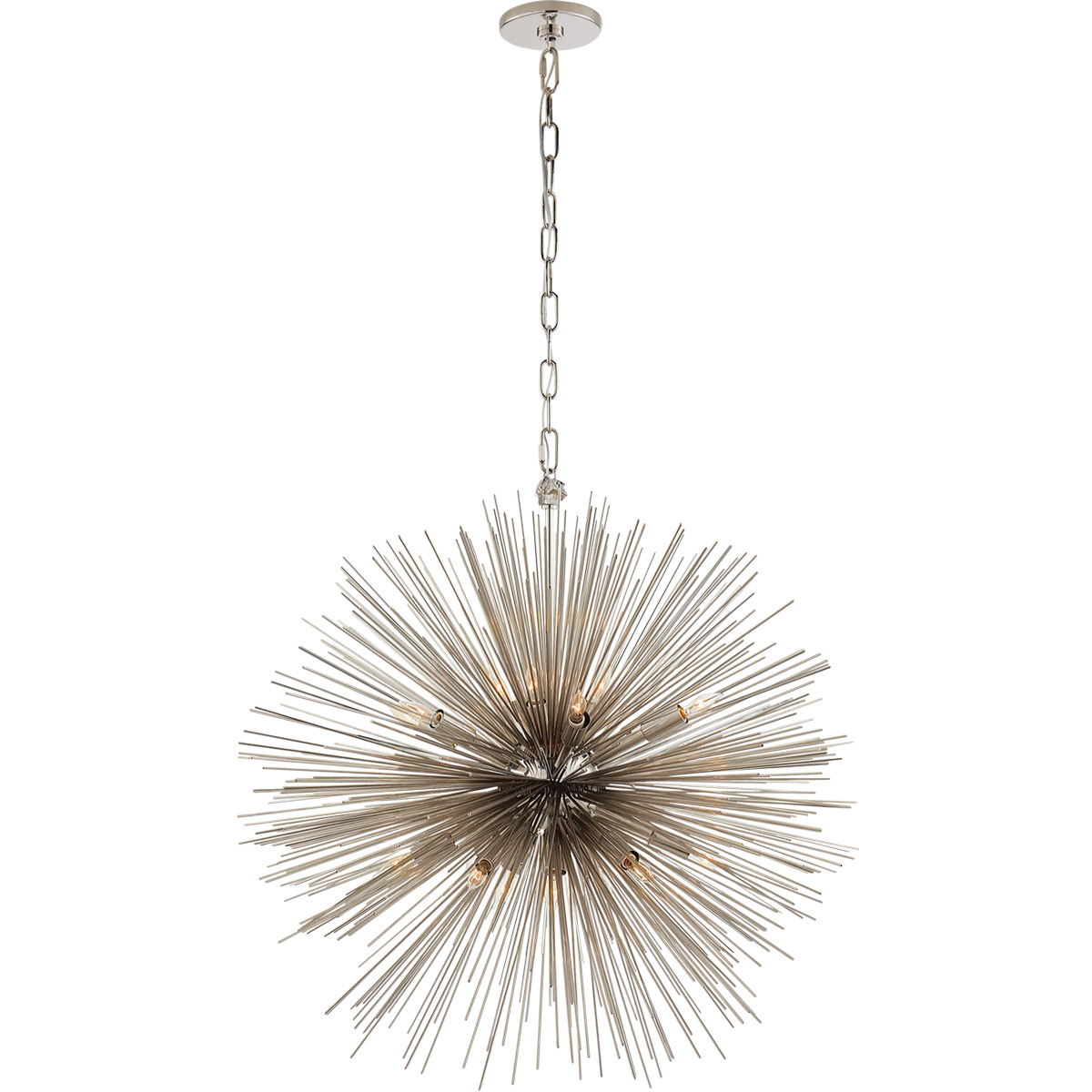 Kelly Wearstler Strada 20 Light 28 inch Polished Nickel Round Chandelier Ceiling Light, Medium