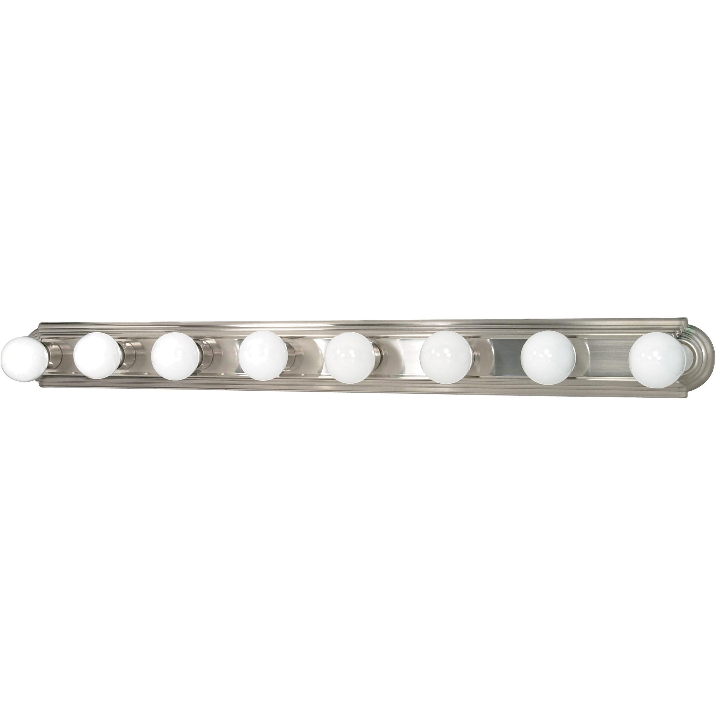 Brentwood 8 Light 48 inch Brushed Nickel Vanity Light Wall Light