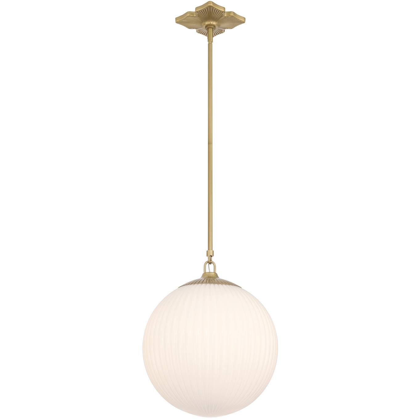 Orly 1 Light 14 inch Aged Brass Pendant Ceiling Light