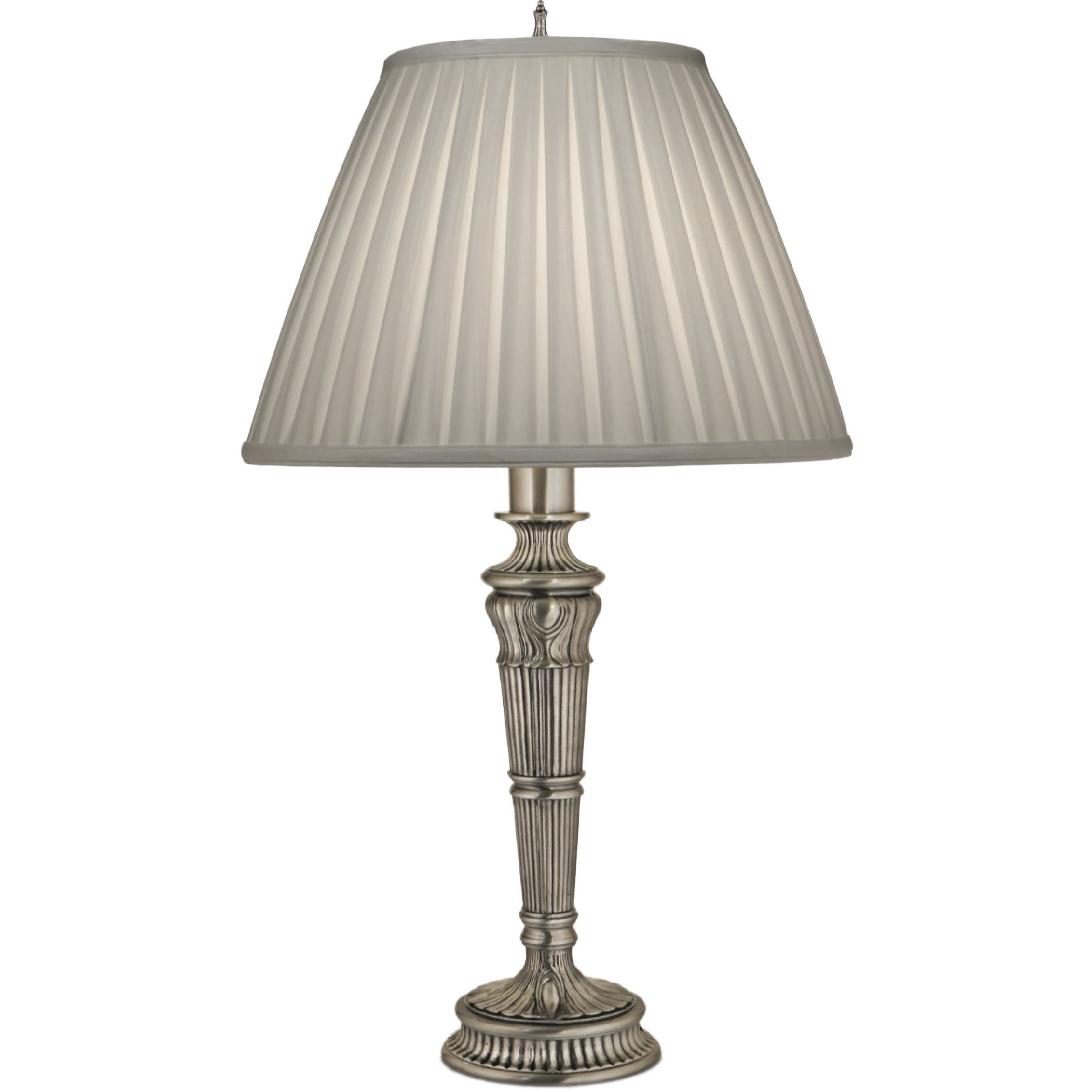 Ellie 32 inch 150 watt Antique Silver Table Lamp Portable Light