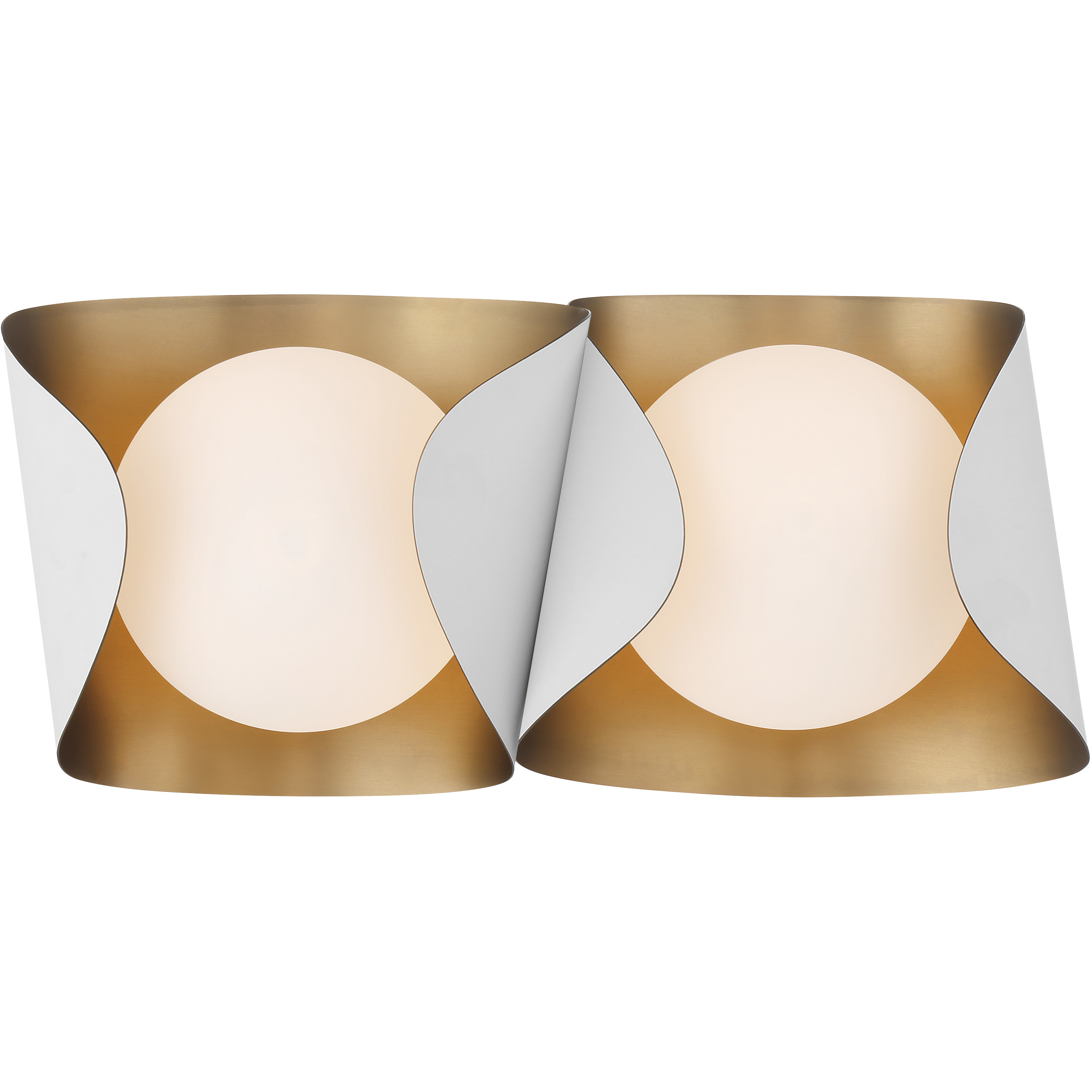 Flare 2 Light 16.25 inch Sand White Vanity Light Wall Light