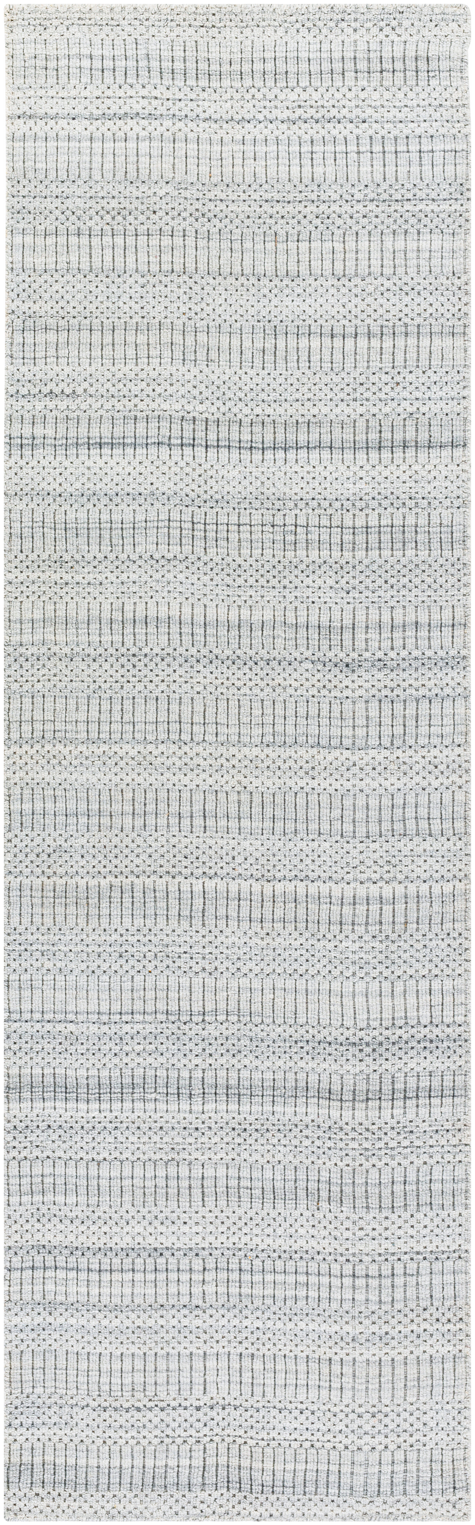 Hickory 96 X 30 inch Light Grey Rug, Runner