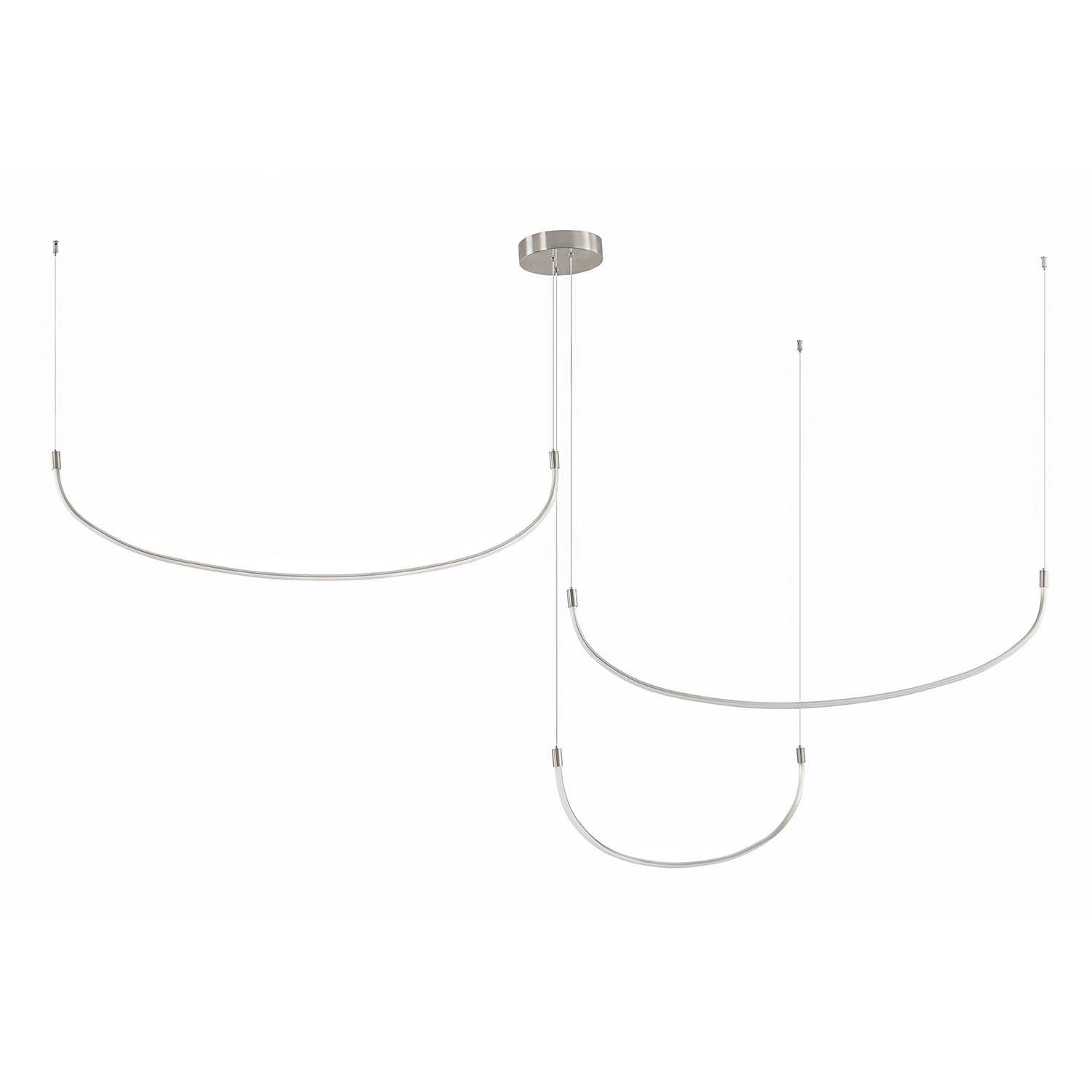 Talis LED 90.25 inch Brushed Nickel Multi Pendant Ceiling Light