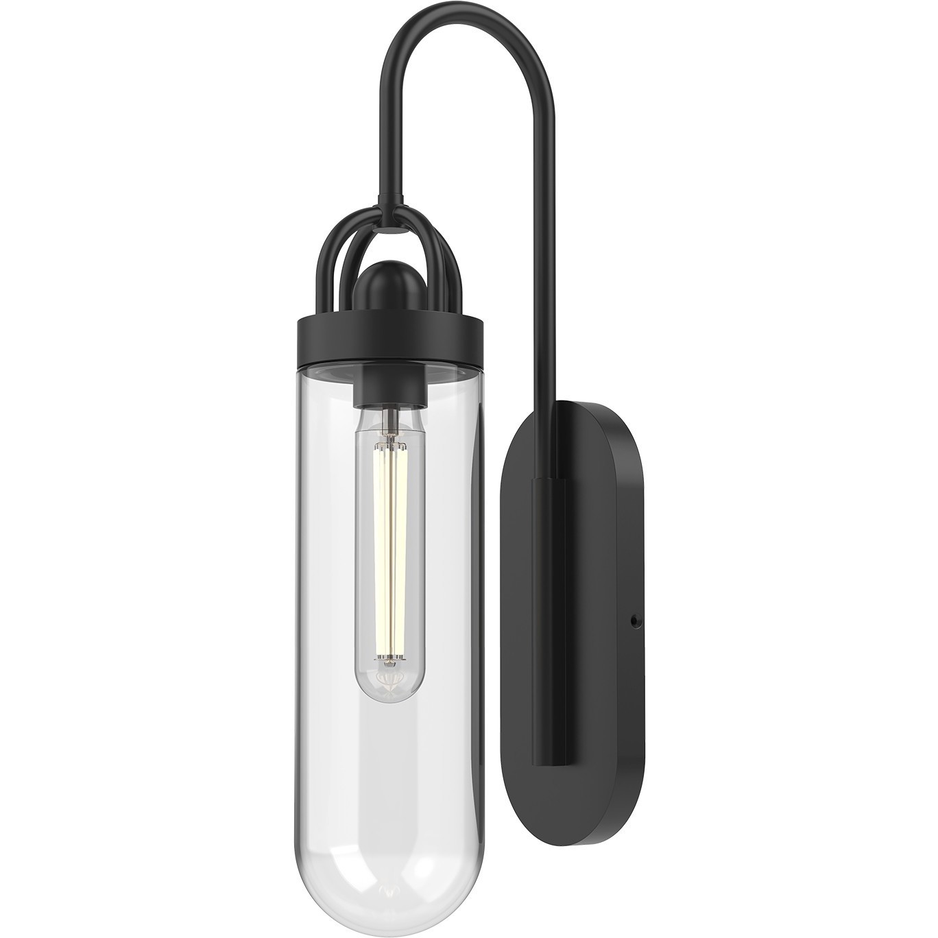 Lancaster 1 Light 27.16 inch Matte Black Vanity Light Wall Light
