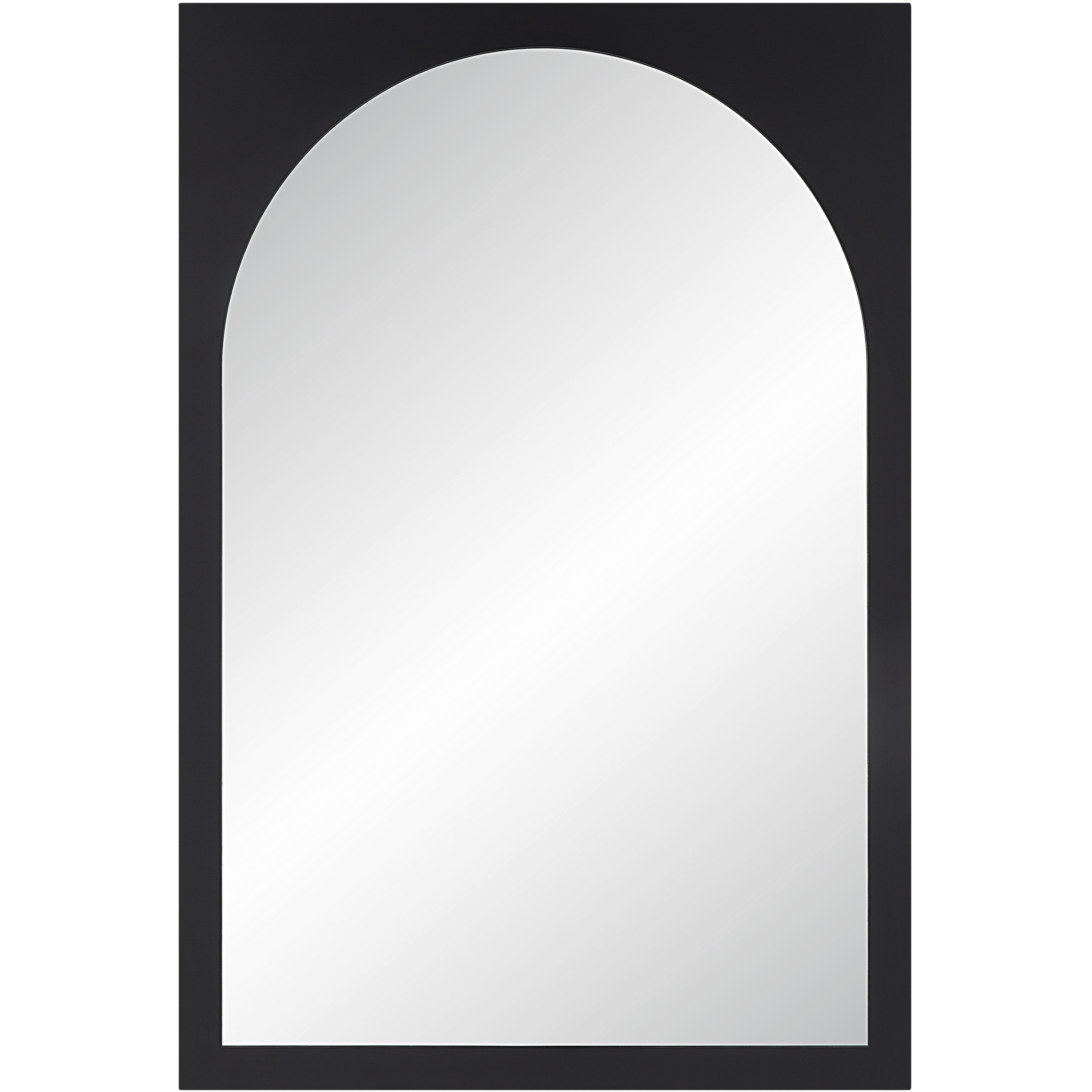 Bilzen 36 X 24 inch Matte Black Wall Mirror