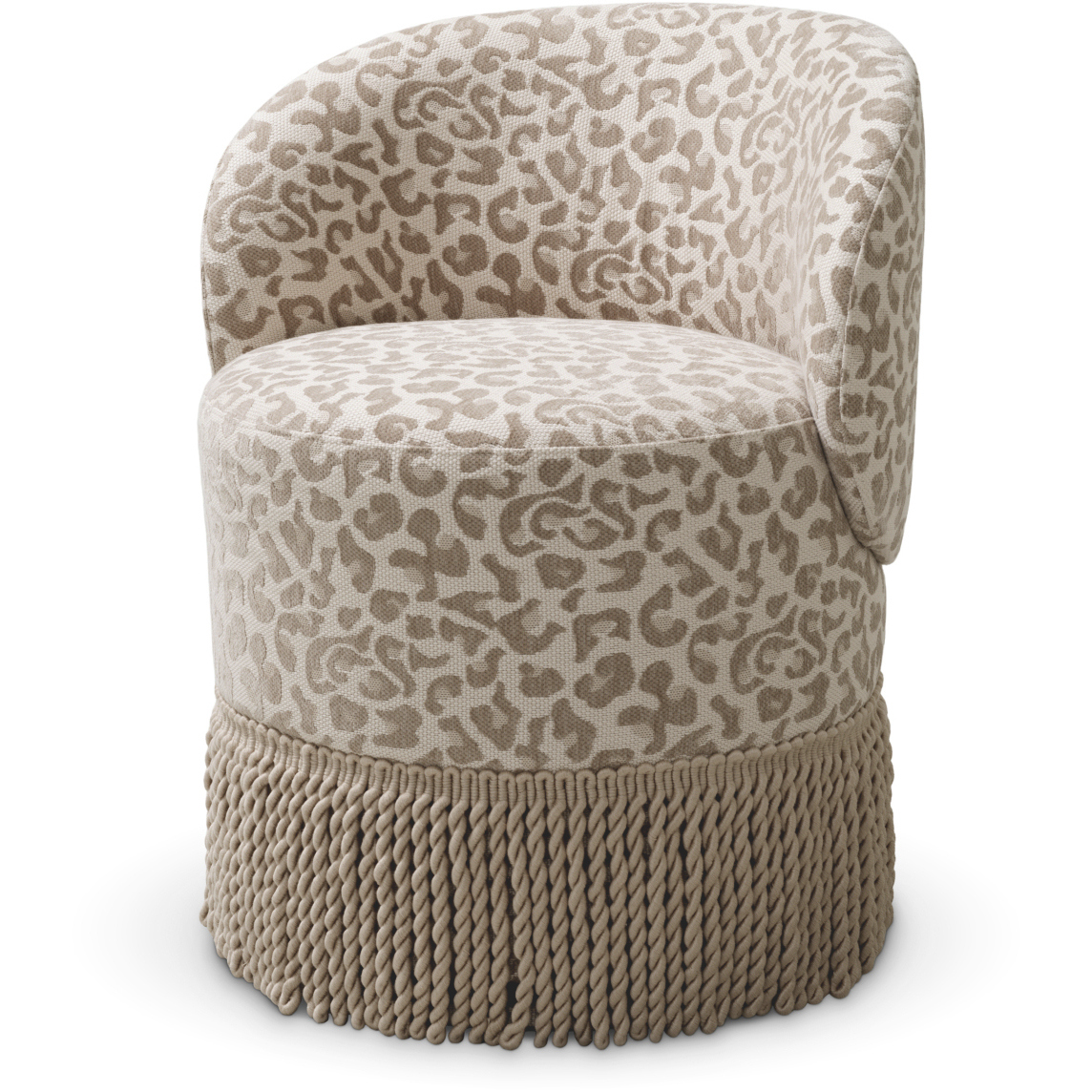 Greer Harley Leopard Beige Dining Chair