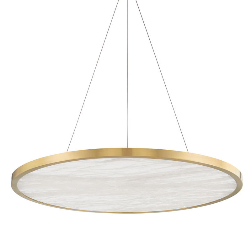 Eastport LED 36 inch Aged Brass Pendant Ceiling Light