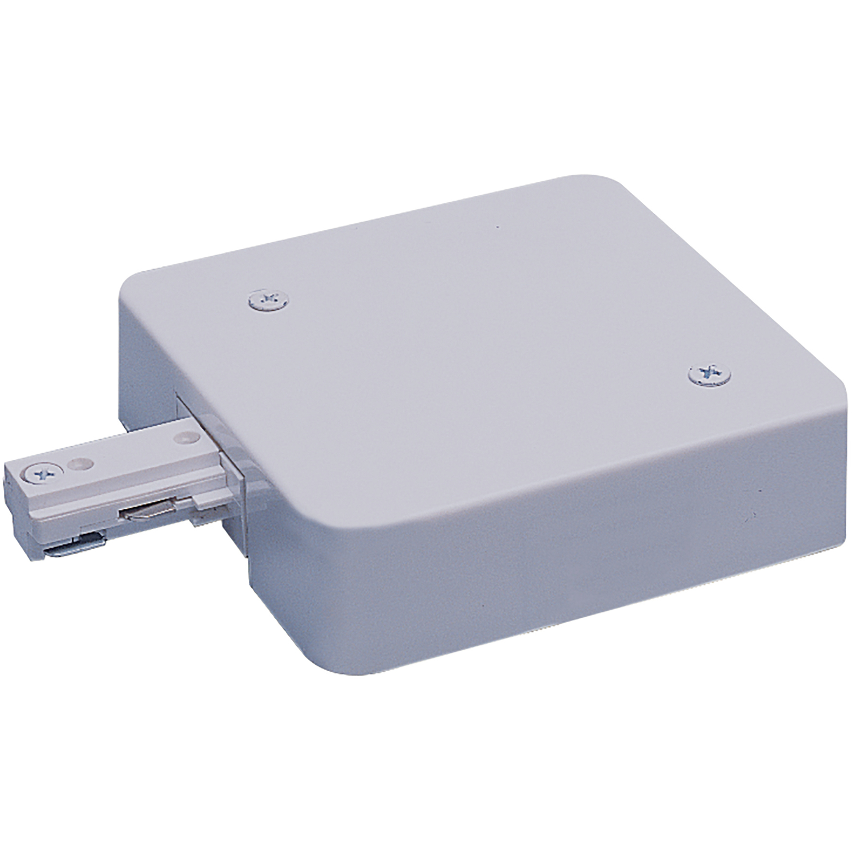 2-circuit 1 Light Silver T-Bar End Feed Ceiling Light