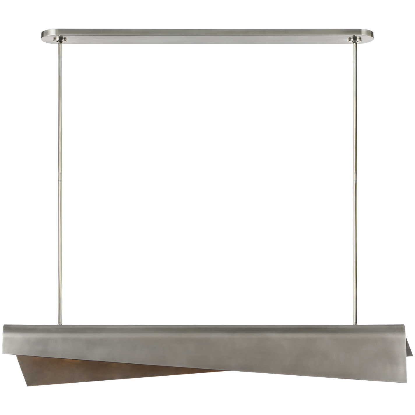 Kelly Wearstler Piel LED 48 inch Pewter Linear Pendant Ceiling Light