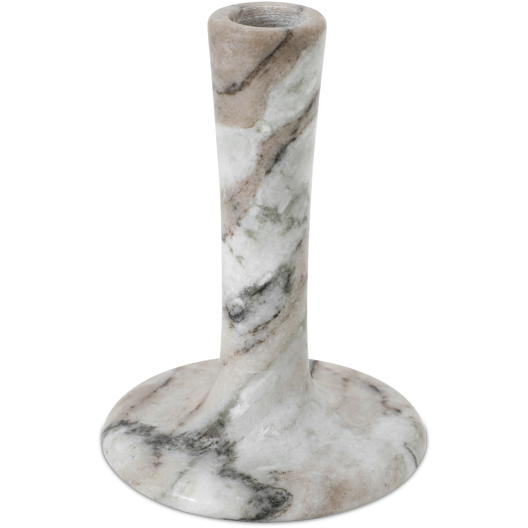East 5.5 X 4 inch Candle Holder in Light Brown, Tall