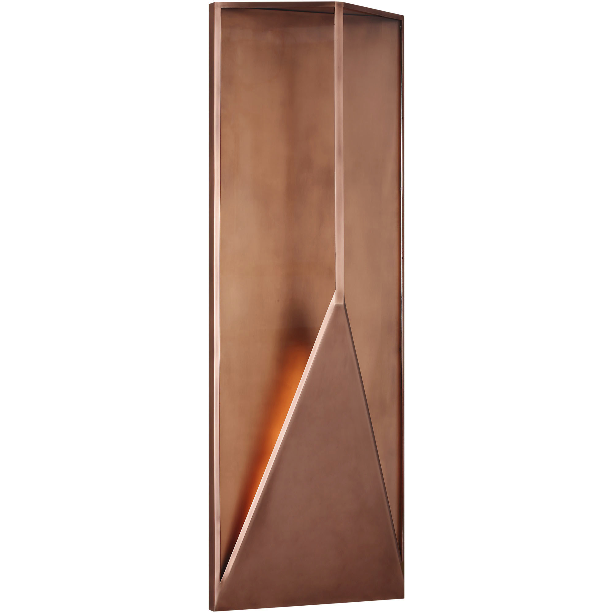 Kelly by Kelly Wearstler Punto LED 38 inch Natural Copper Outdoor Wall Lantern