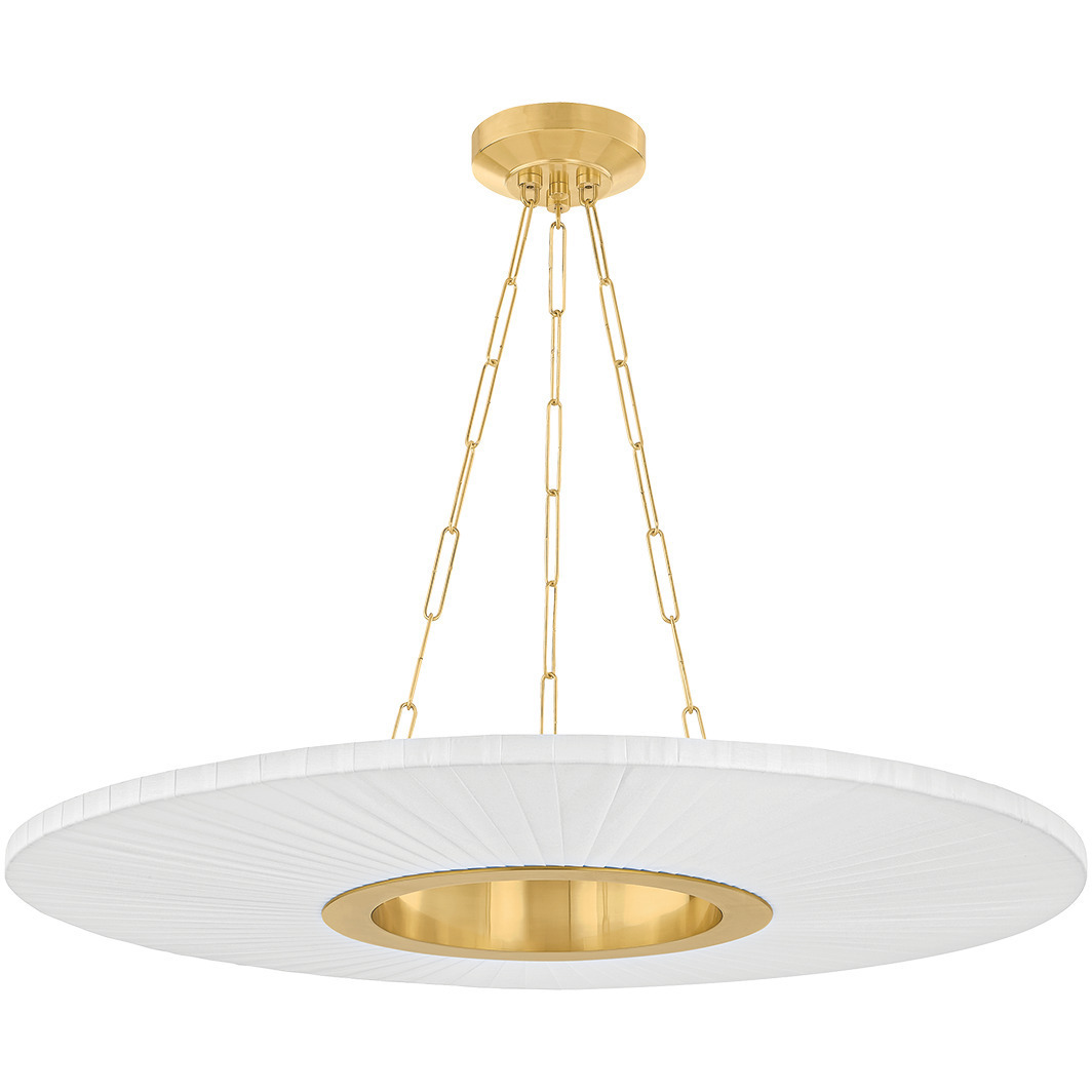 Prattsburgh LED 40 inch Aged Brass Chandelier Ceiling Light
