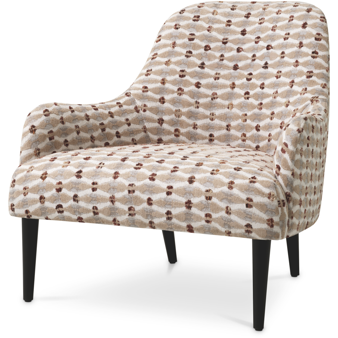 Colette Ariane Beige Orange Armchair