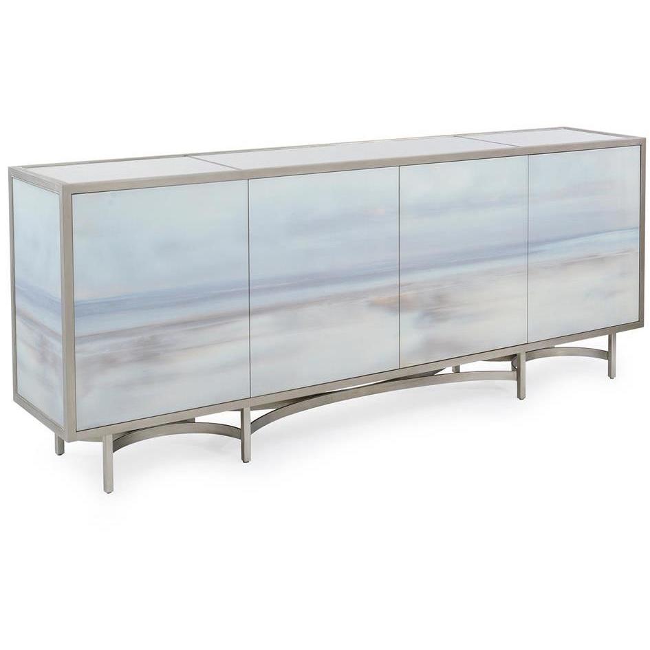 Carol Benson-Cobb's Simpatico Pewter Silver Cabinet, 4 Door